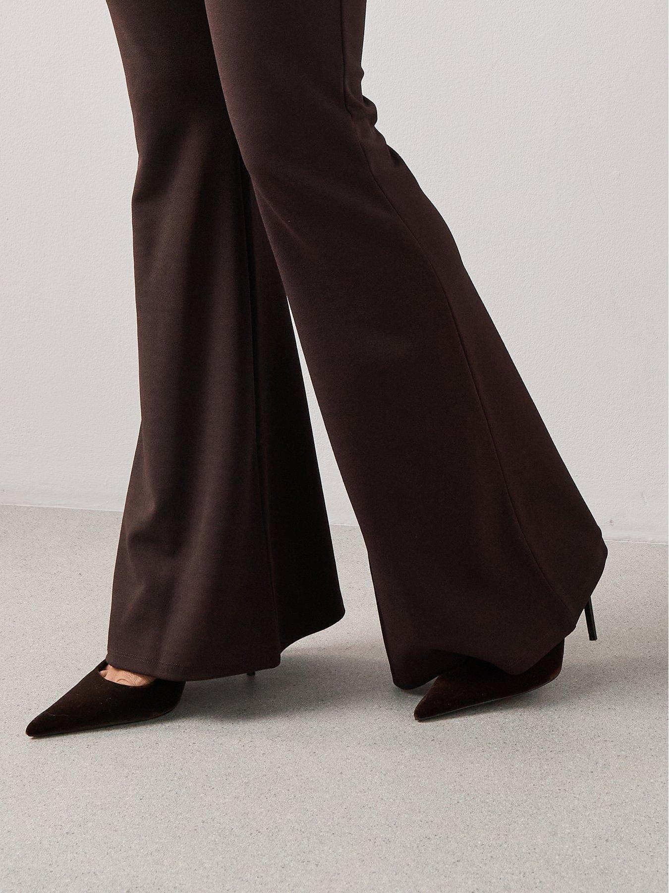 the-very-collection-high-waisted-flare-trousers-brownoutfit