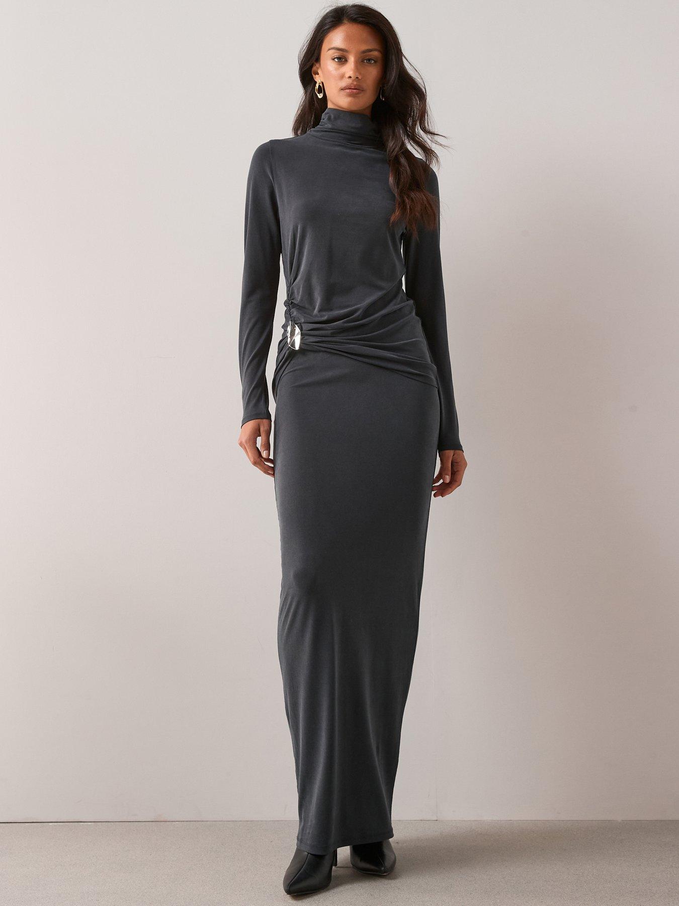 the-very-collection-longline-trim-detail-long-sleeve-roll-neck-co-ord-top-grey