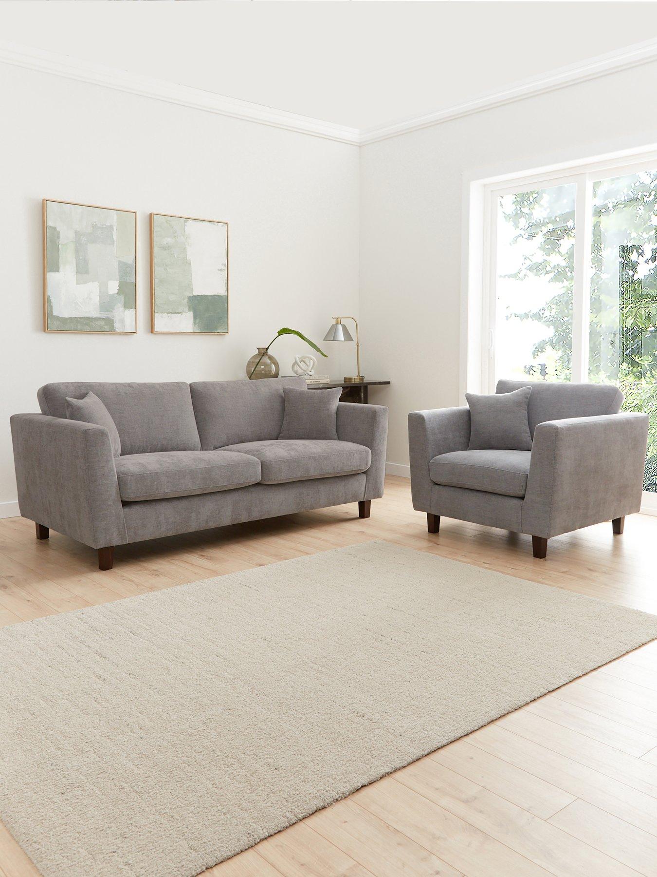 Very Home Cala Fabric 3 Seater Sofa + Armchair Set (Buy  &  SAVE!)