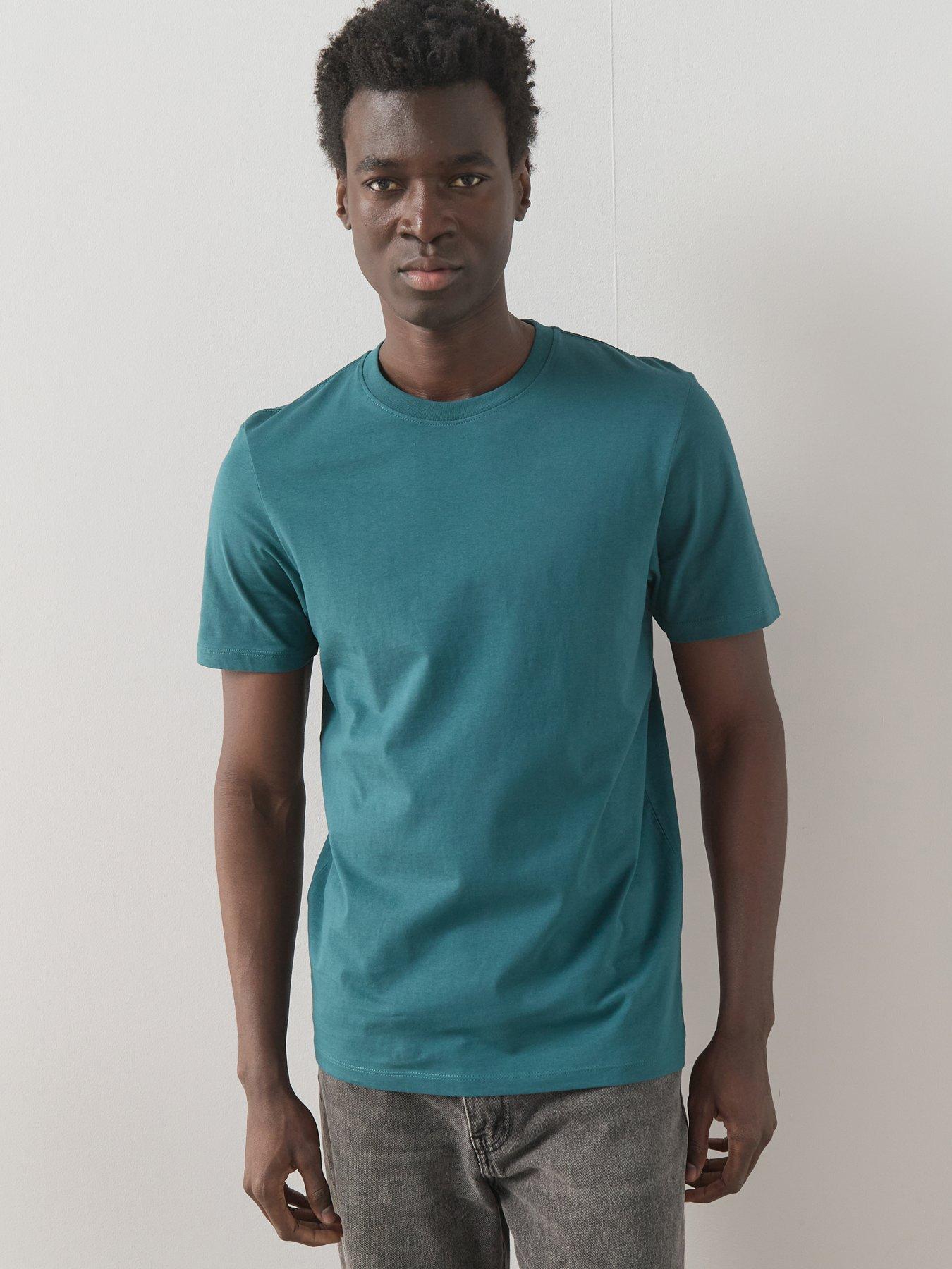 The Very Collection Pure Cotton Essentials Crew Neck T-shirt - Teal