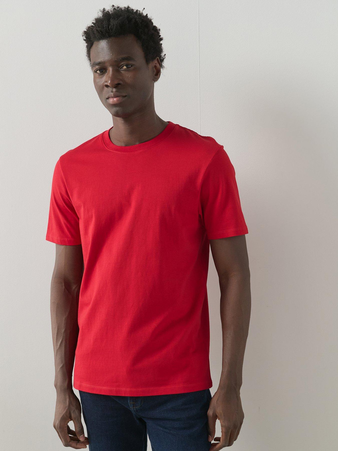The Very Collection Pure Cotton Essentials Crew Neck T-shirt - Red