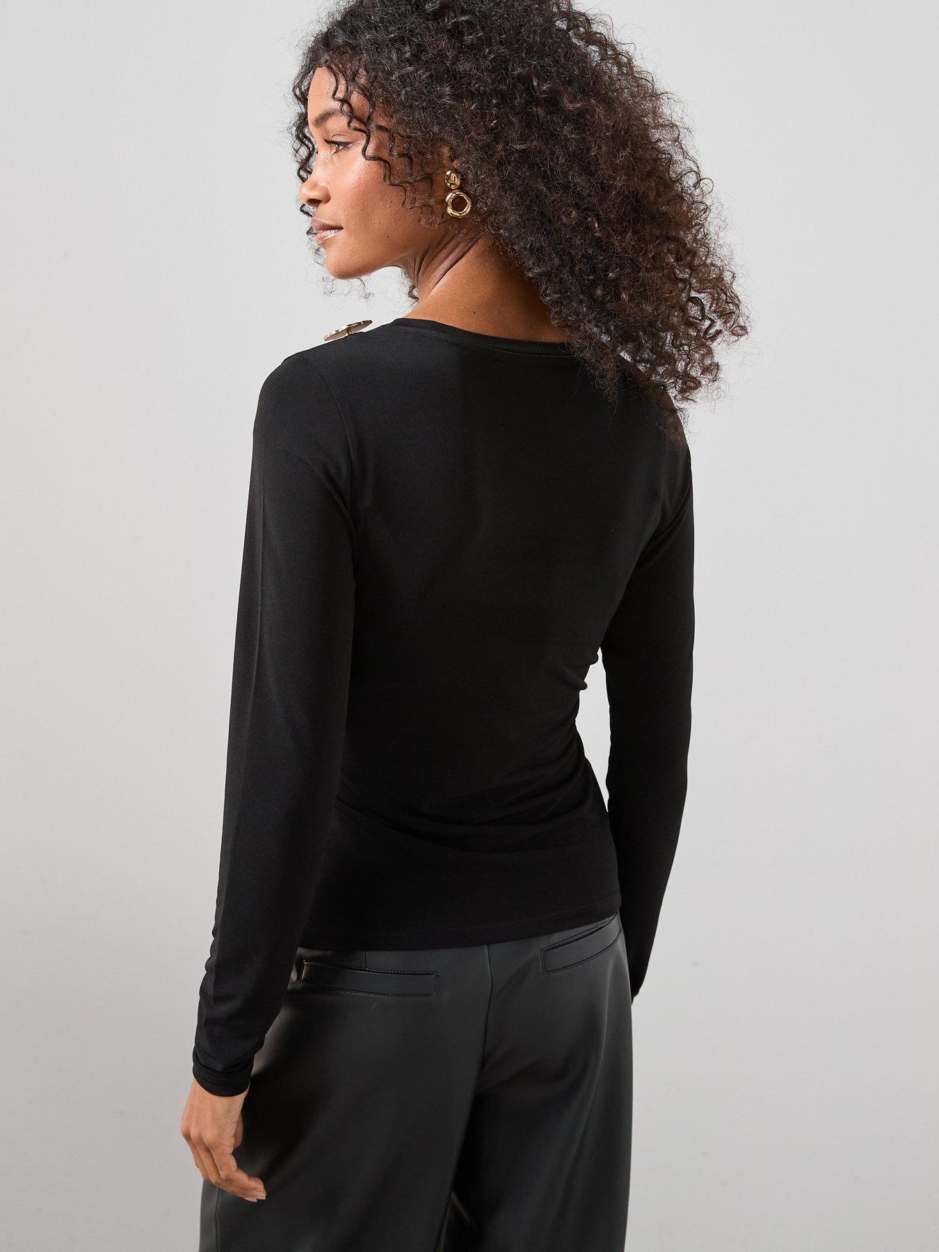 the-very-collection-trim-detail-cut-out-long-sleeve-top-blackstillFront