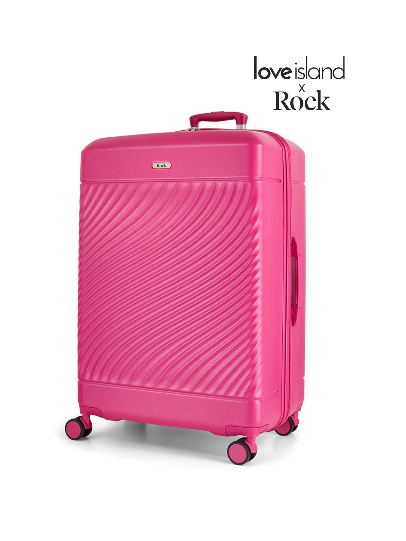 Rock Luggage Love Island Pink Large Suitcase