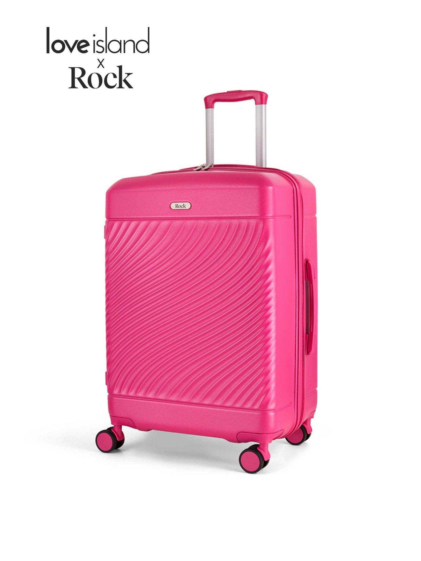 Rock Luggage Love Island Pink Medium Suitcase