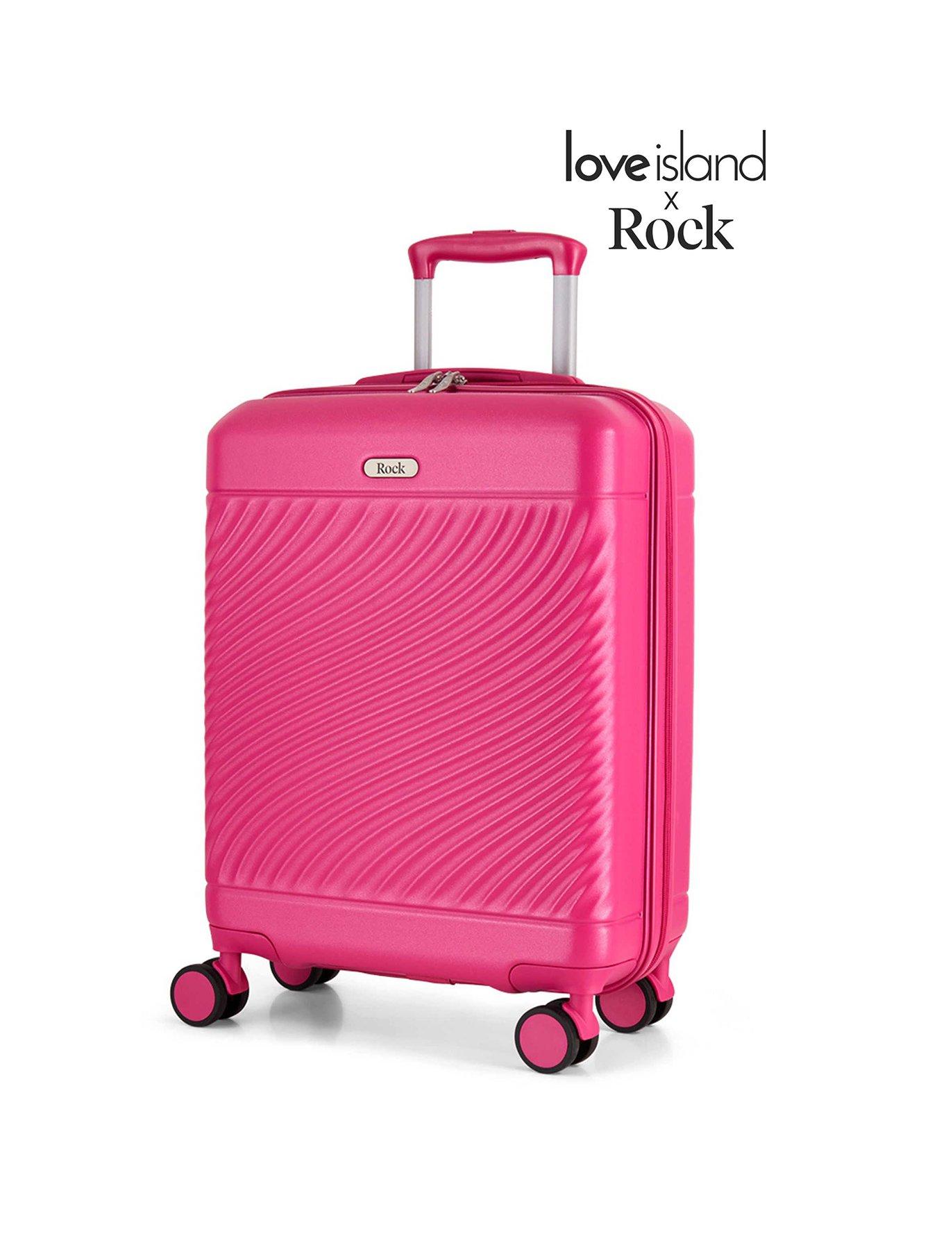 Rock Luggage Love Island Pink Cabin Suitcase