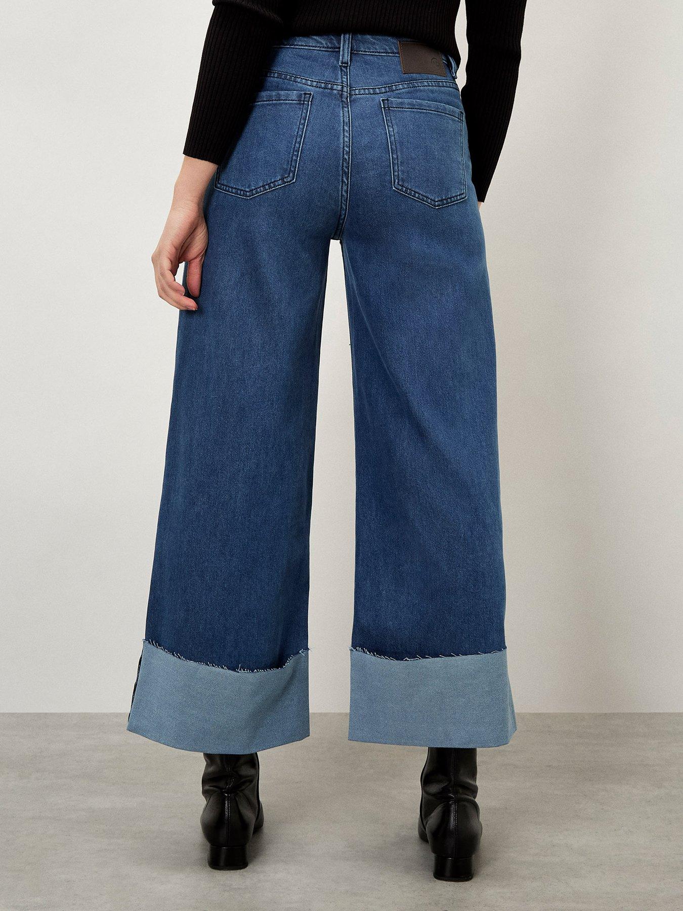 Image 2 of 7 of Apricot Ikeda Straight Leg Jean - Blue
