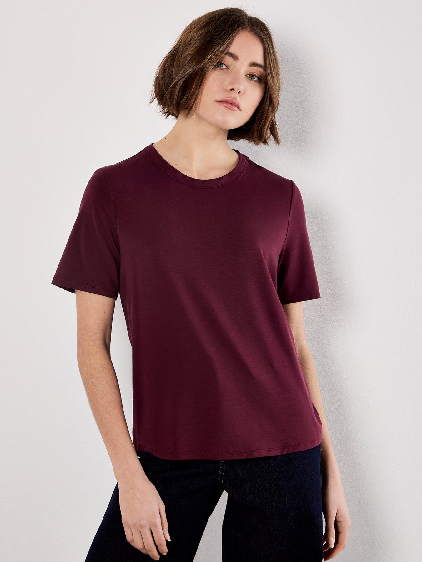 apricot-slim-fit-t-shirt-red