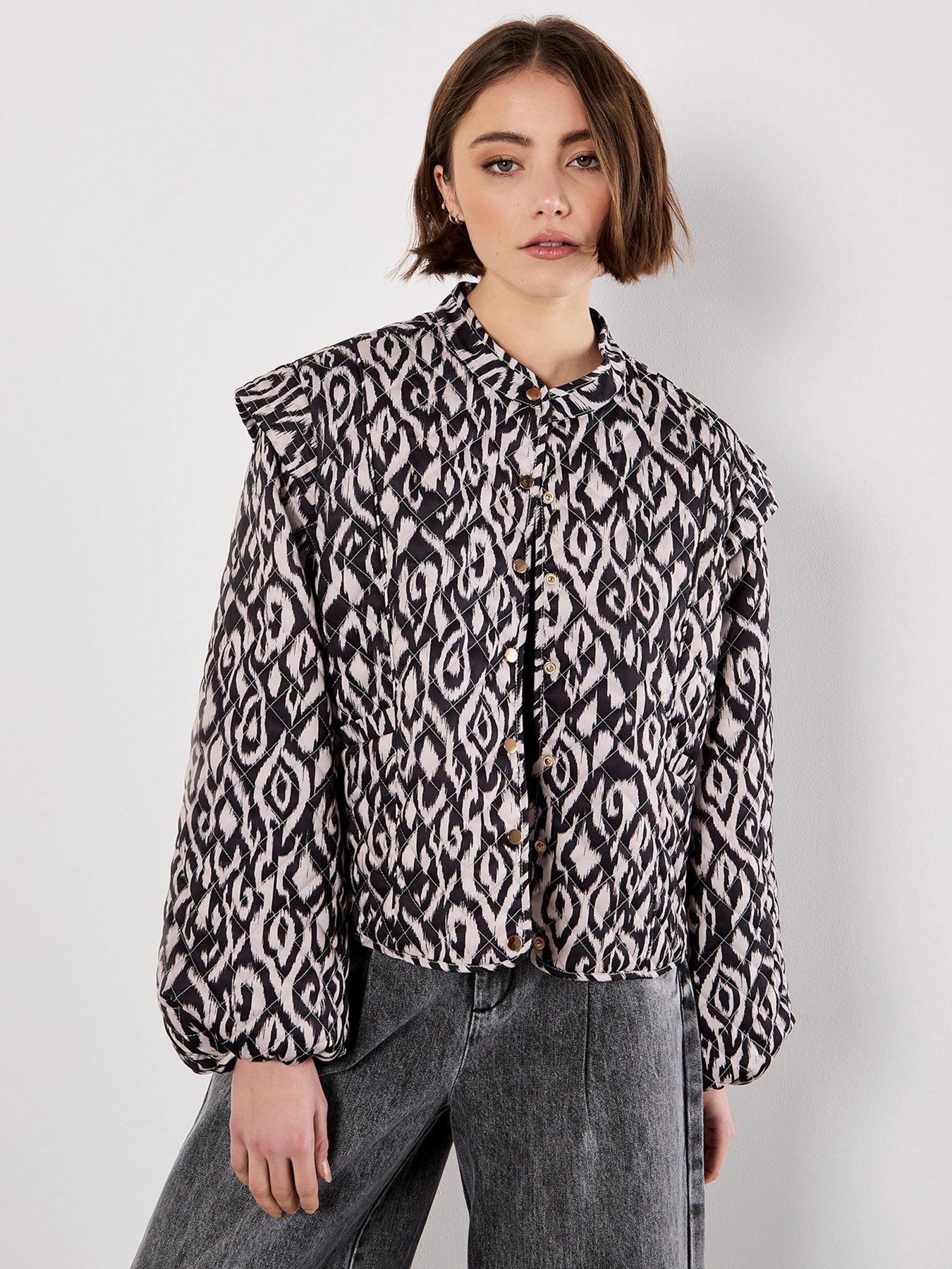 apricot-textured-ikat-quilted-jacket-black