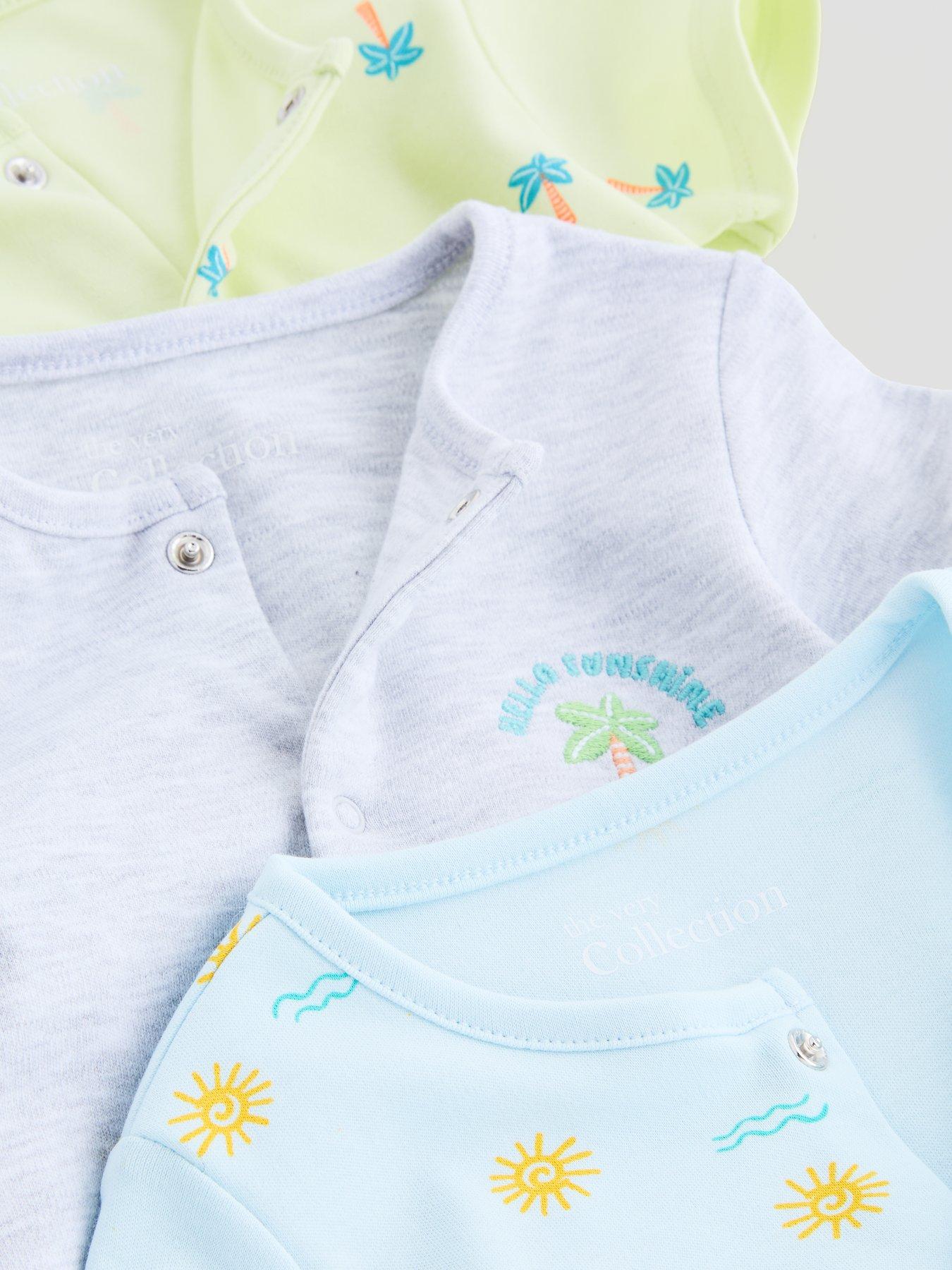 Image 5 of 5 of The Very Collection 3 Pack Summer Rompersuits