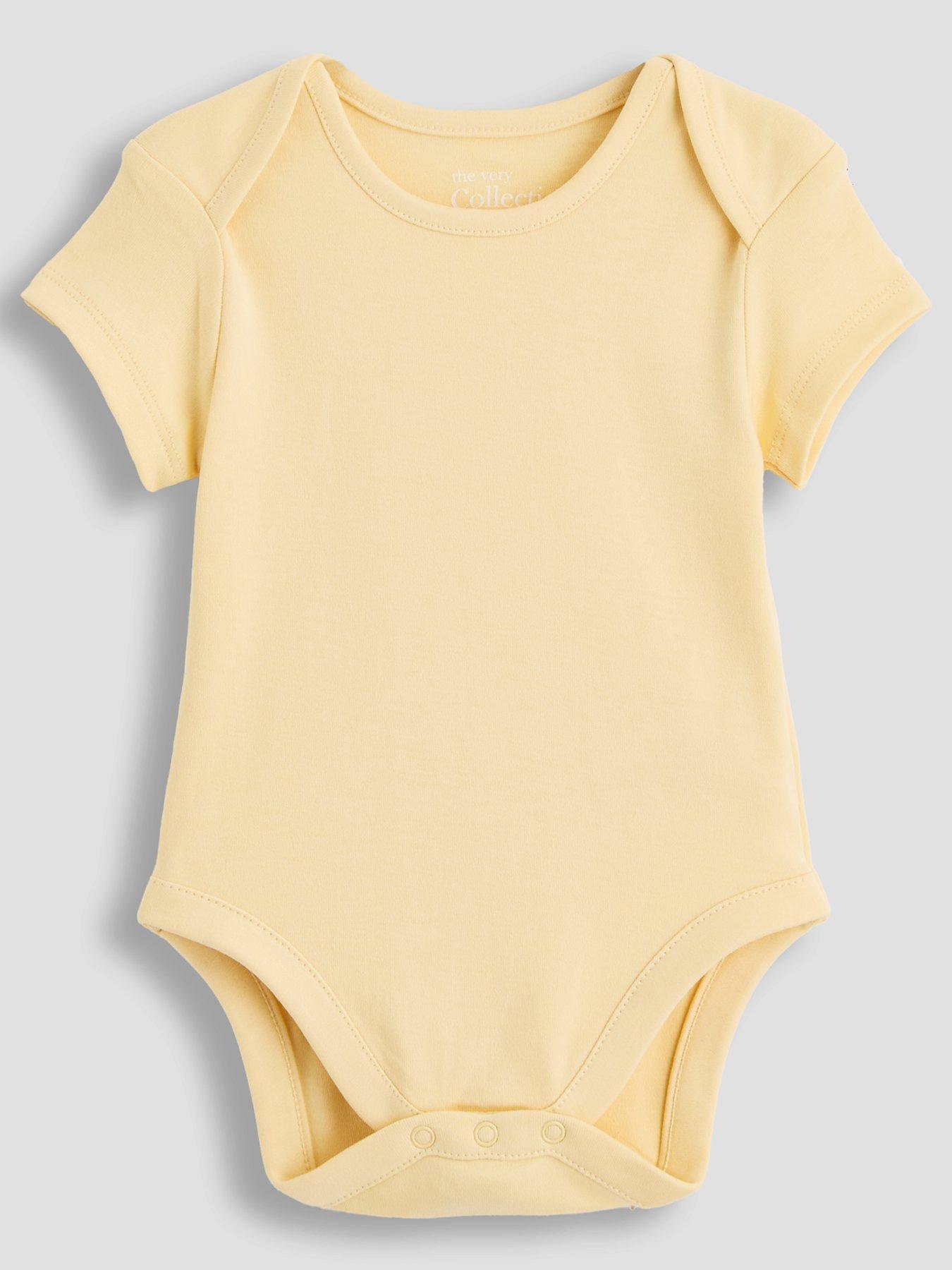 Image 2 of 5 of The Very Collection Baby Girls 5 Pack Core Short Sleeve Bodysuits