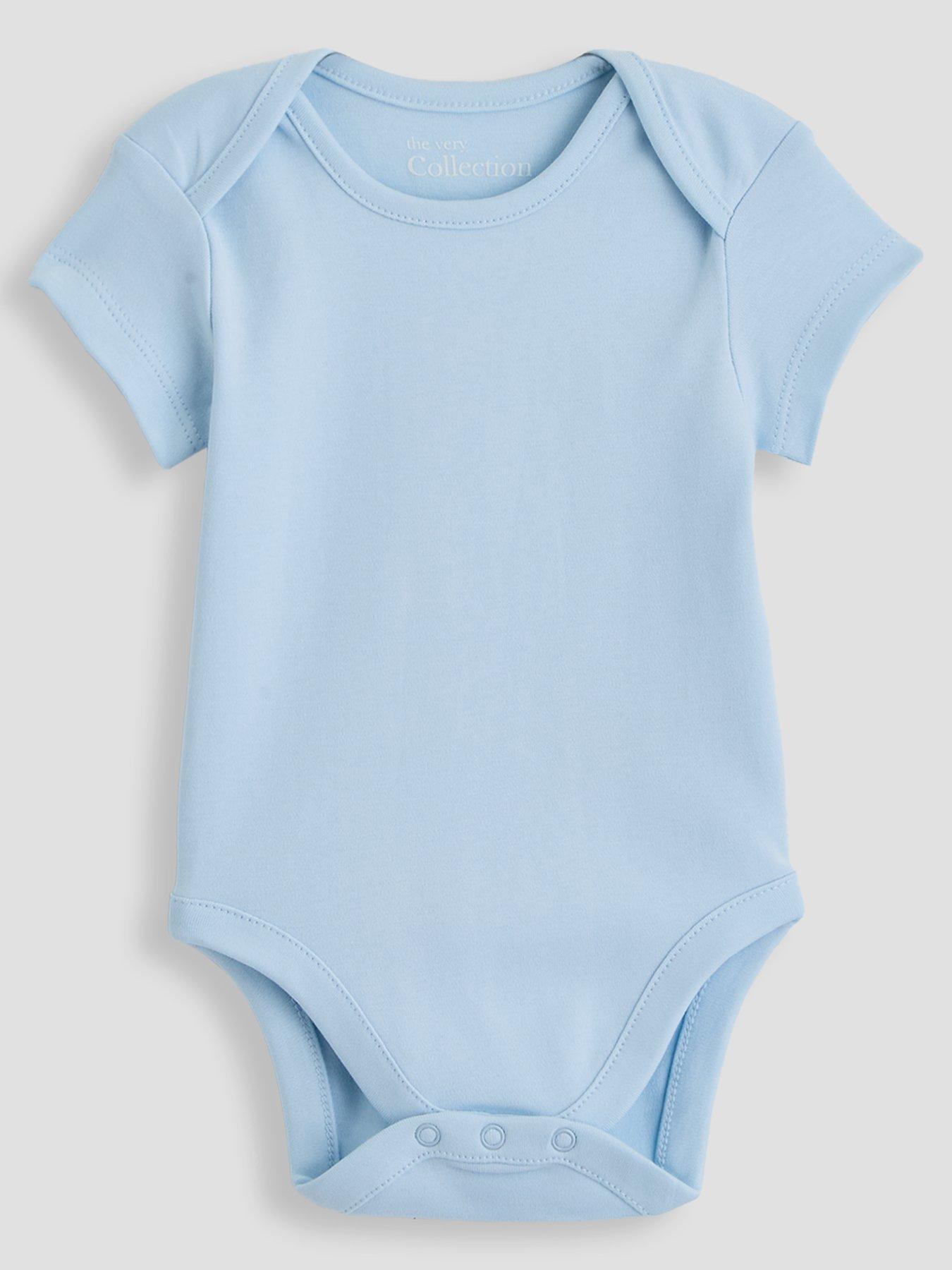 Image 3 of 5 of The Very Collection Baby Boys 5 Pack Core Short Sleeve Bodysuits