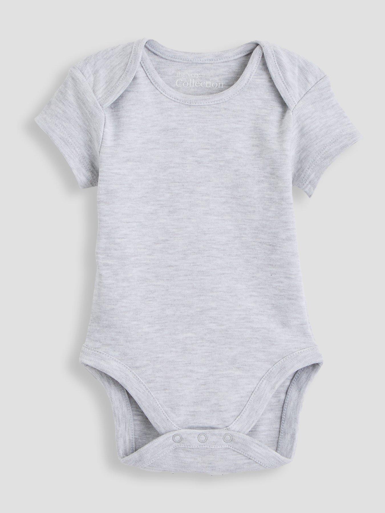 Image 4 of 5 of The Very Collection Baby Boys 5 Pack Core Short Sleeve Bodysuits