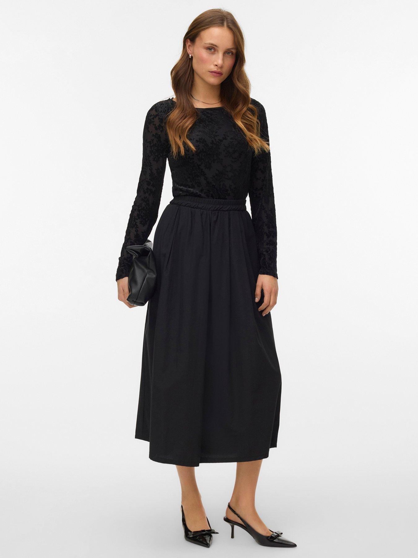 vero-moda-long-sleeve-boat-neck-lace-top-black