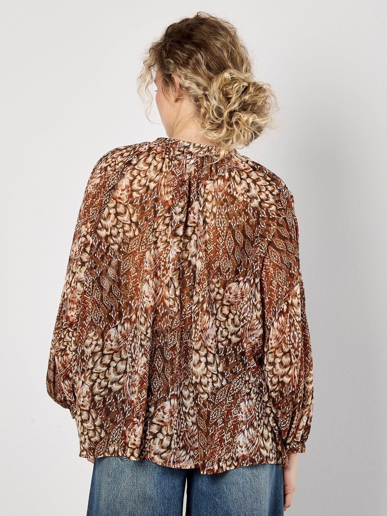 apricot-feather-patchwork-chiffon-top-greenstillFront