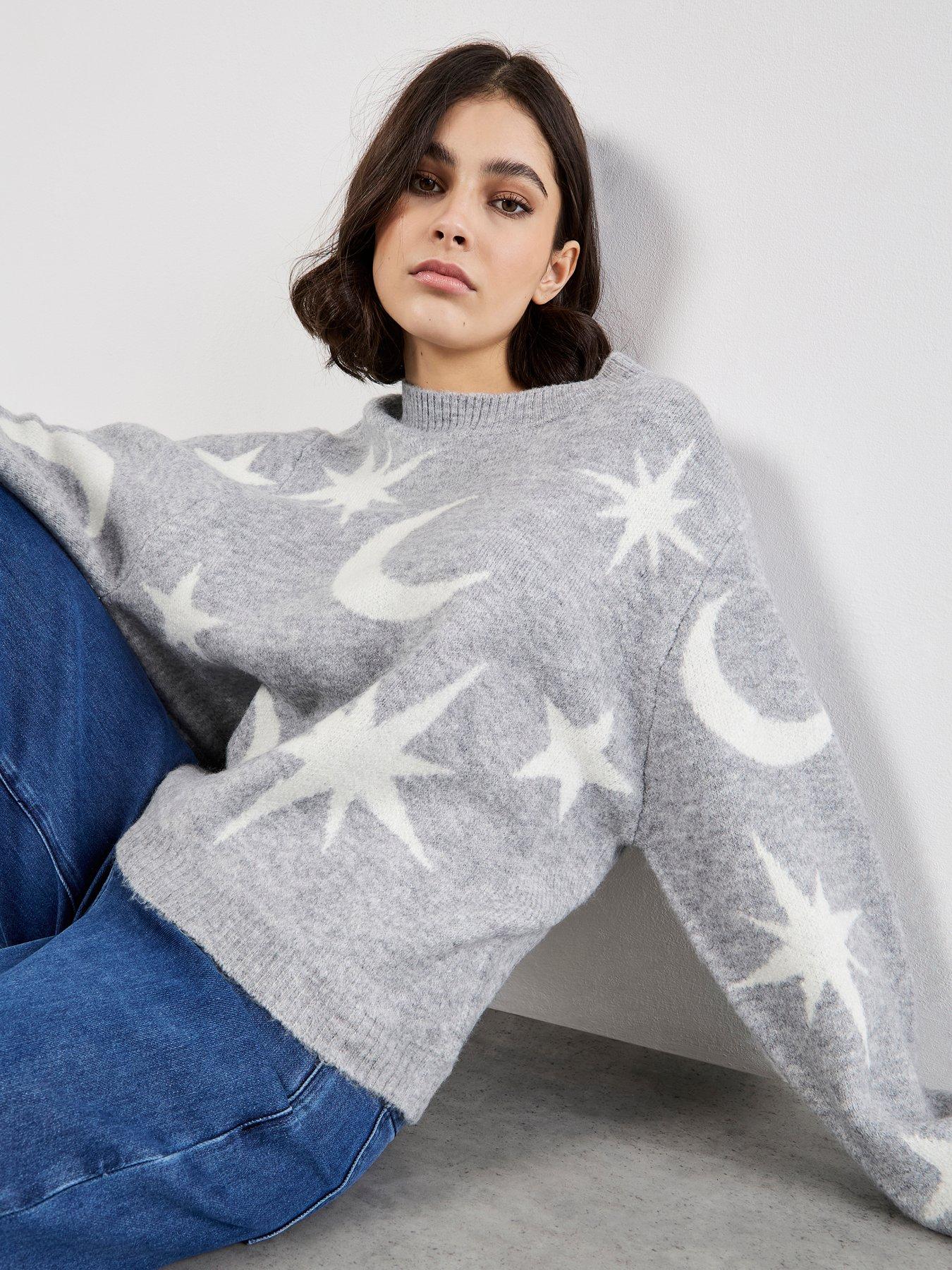 Apricot Constellation Jumper - Grey