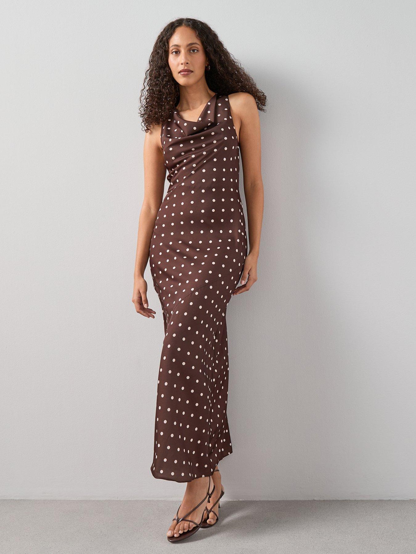 the-very-collection-cowl-neck-printed-midi-dress-brown