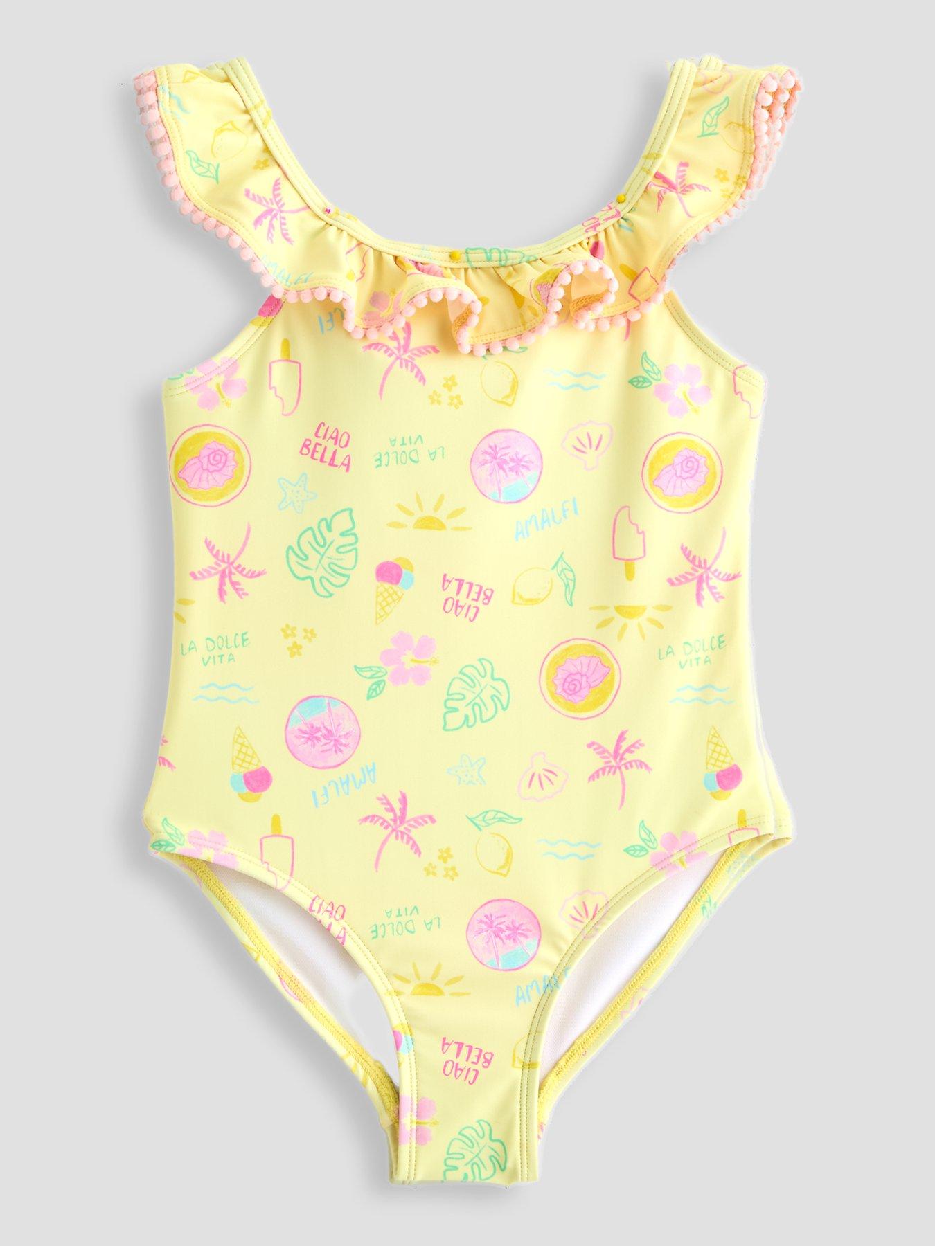 The Very Collection Vacay Frill Swimsuit - Yellow
