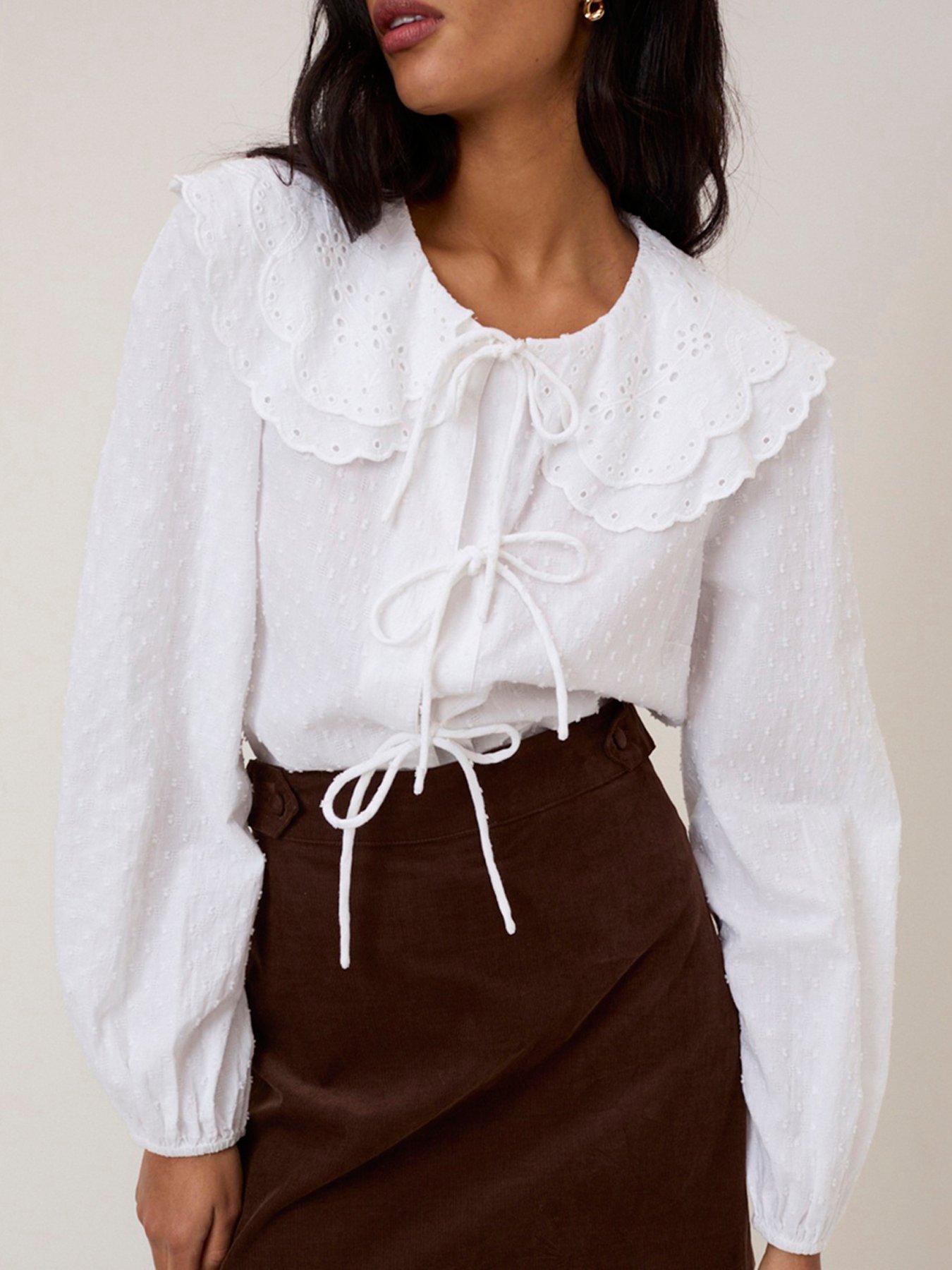 nobodys-child-jolie-oversized-collar-blouse-whiteoutfit