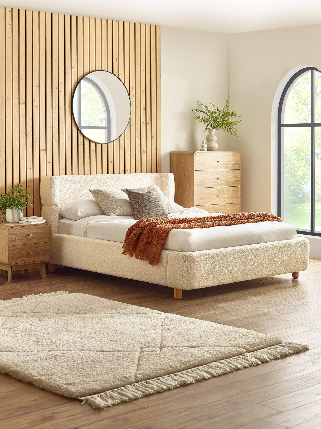 Julian Bowen Oberon Bouclé Bedframe - King