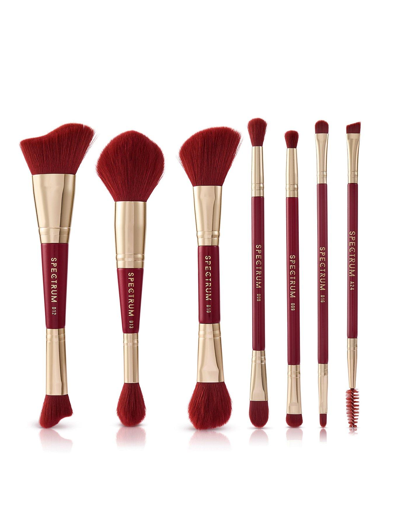 Image 2 of 3 of Spectrum Very Cherry 10 Piece Makeup Brush, Sponge &amp; Puff Set