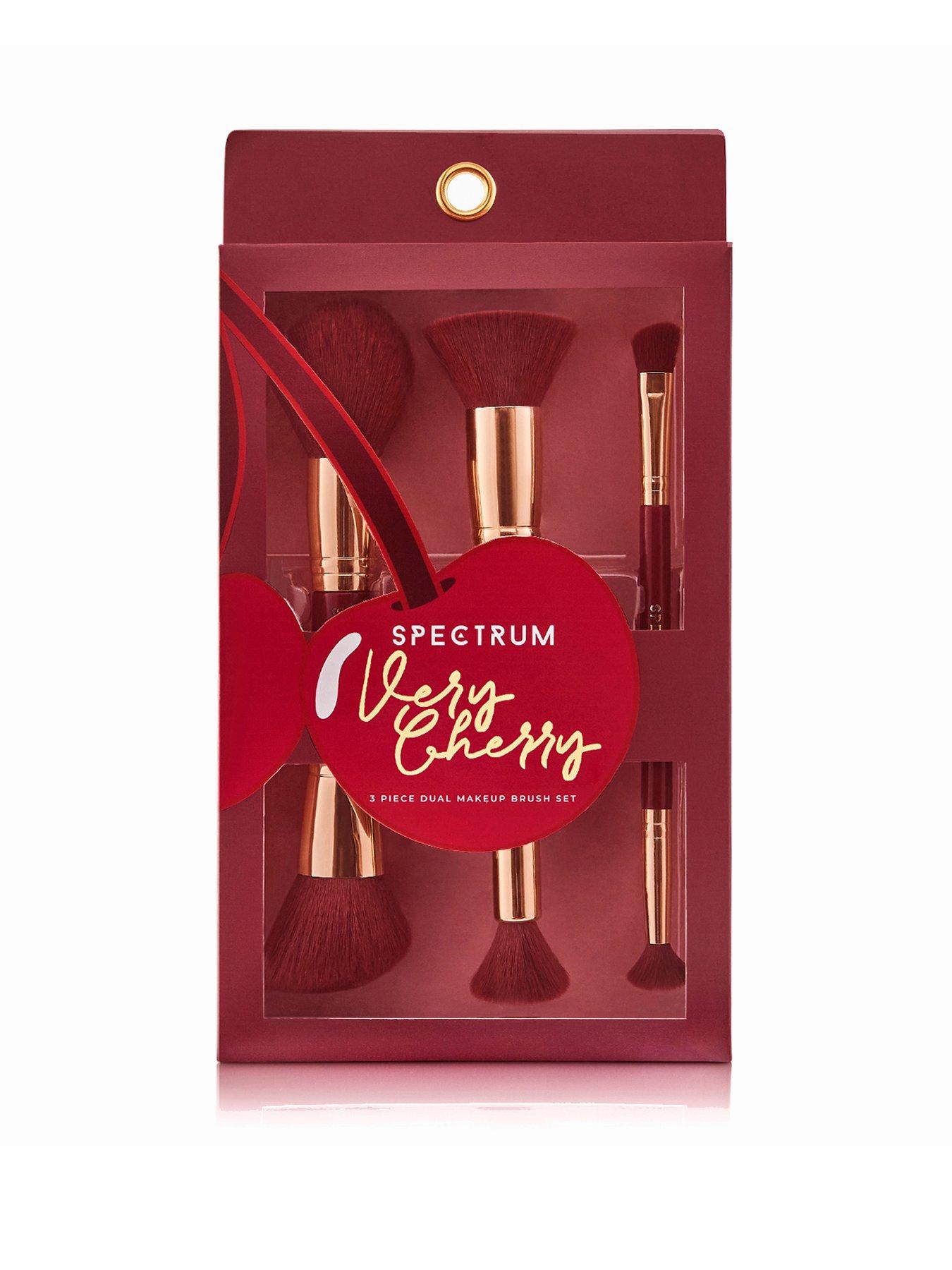 Spectrum Very Cherry 3 Piece Dual-end Makeup Brush Set