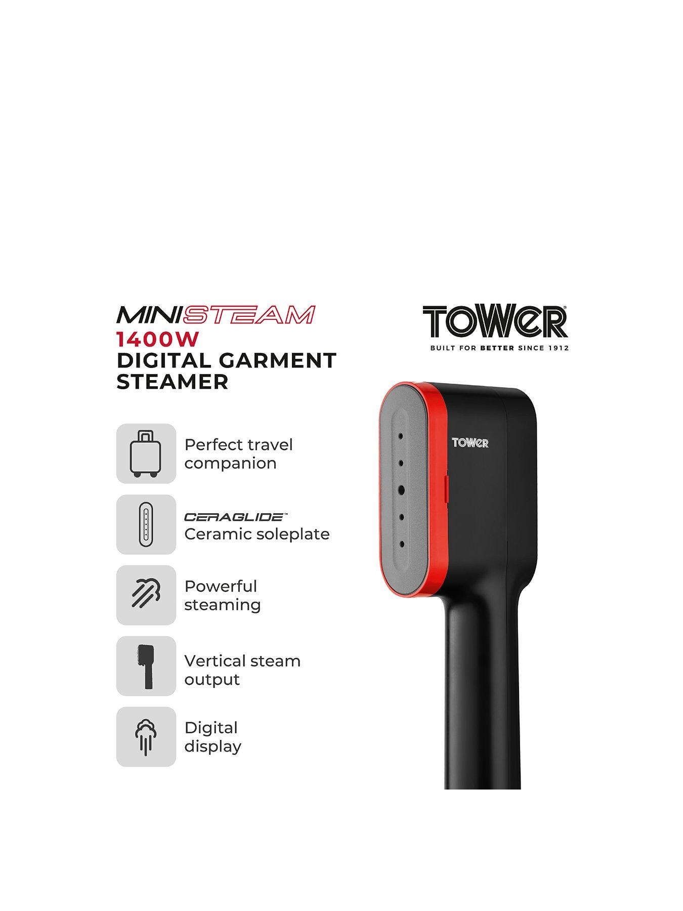 tower-t22038red-ceraglide-handheld-garment-steamer-black-redstillFront