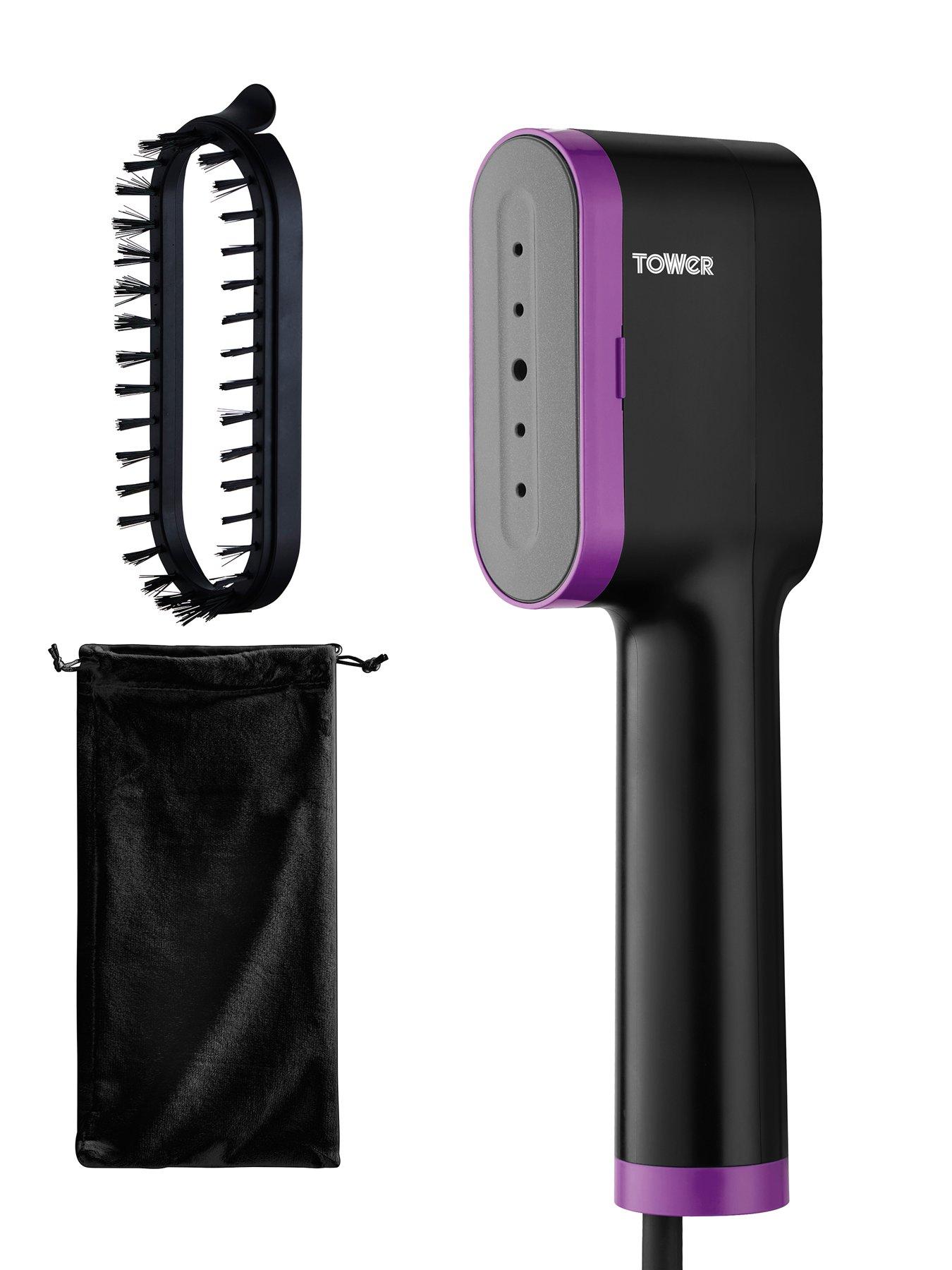 tower-t22038lil-ceraglide-handheld-garment-steamer-black-lilac