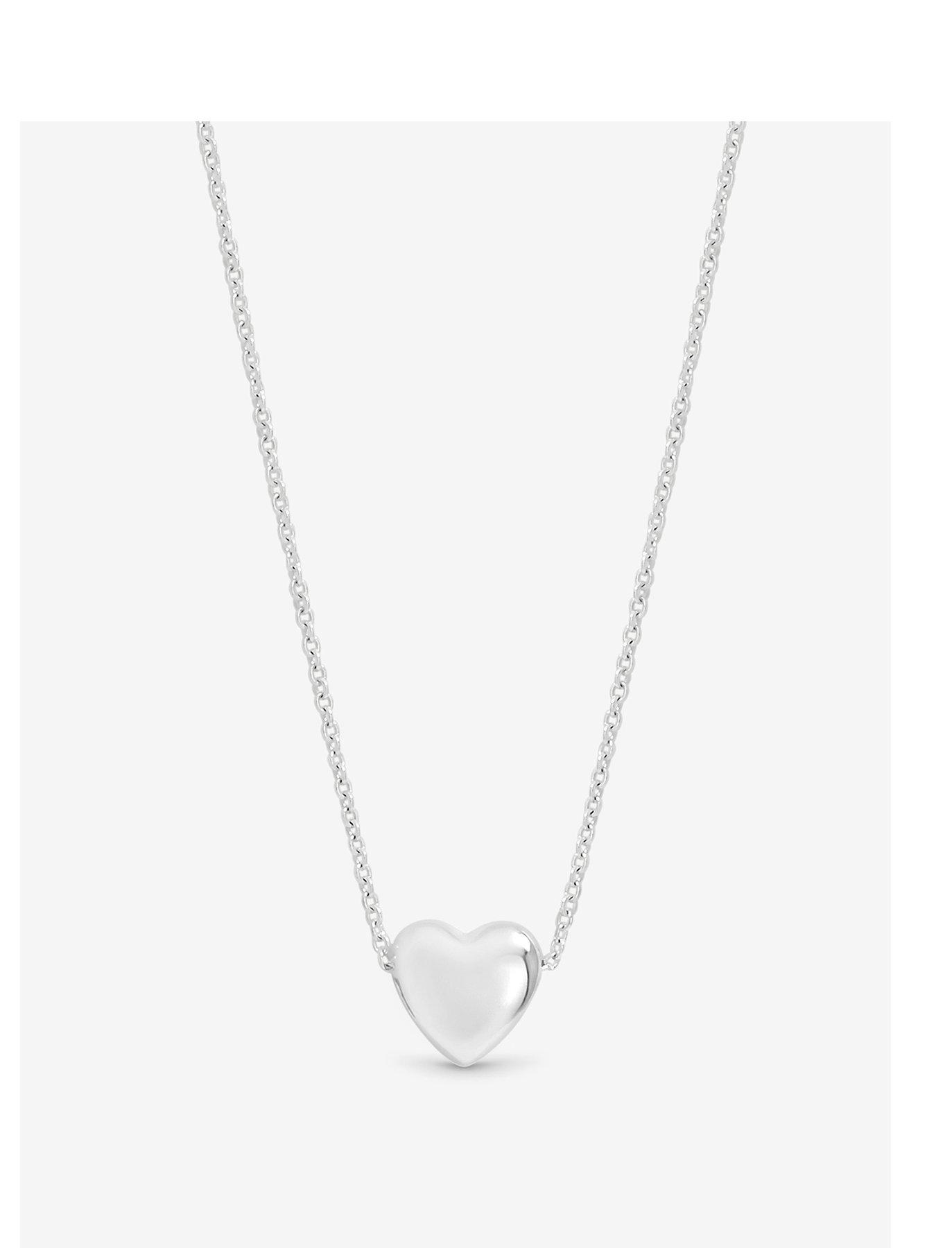 Simply Silver Simply Silver Sterling Silver 925 Polished Mini Heart Pendant