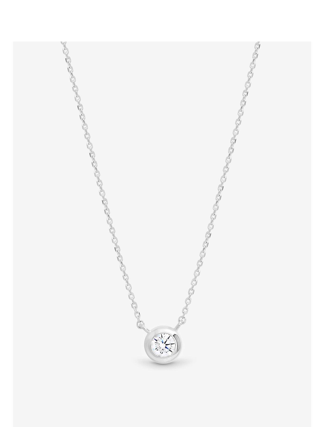 Simply Silver Simply Silver Sterling Silver 925 Clean Polished Besel Pendant