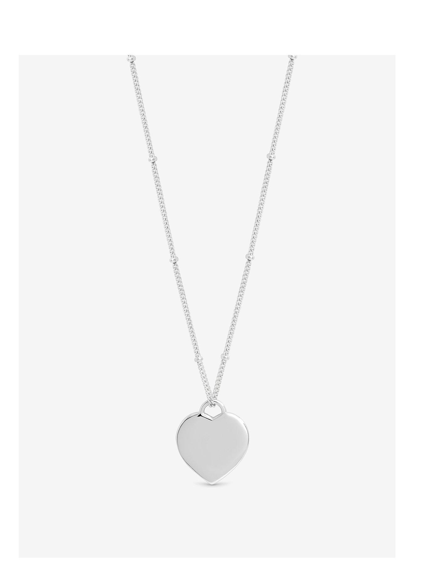 Simply Silver Simply Silver Sterling Silver 925 Polished Heart Pendant