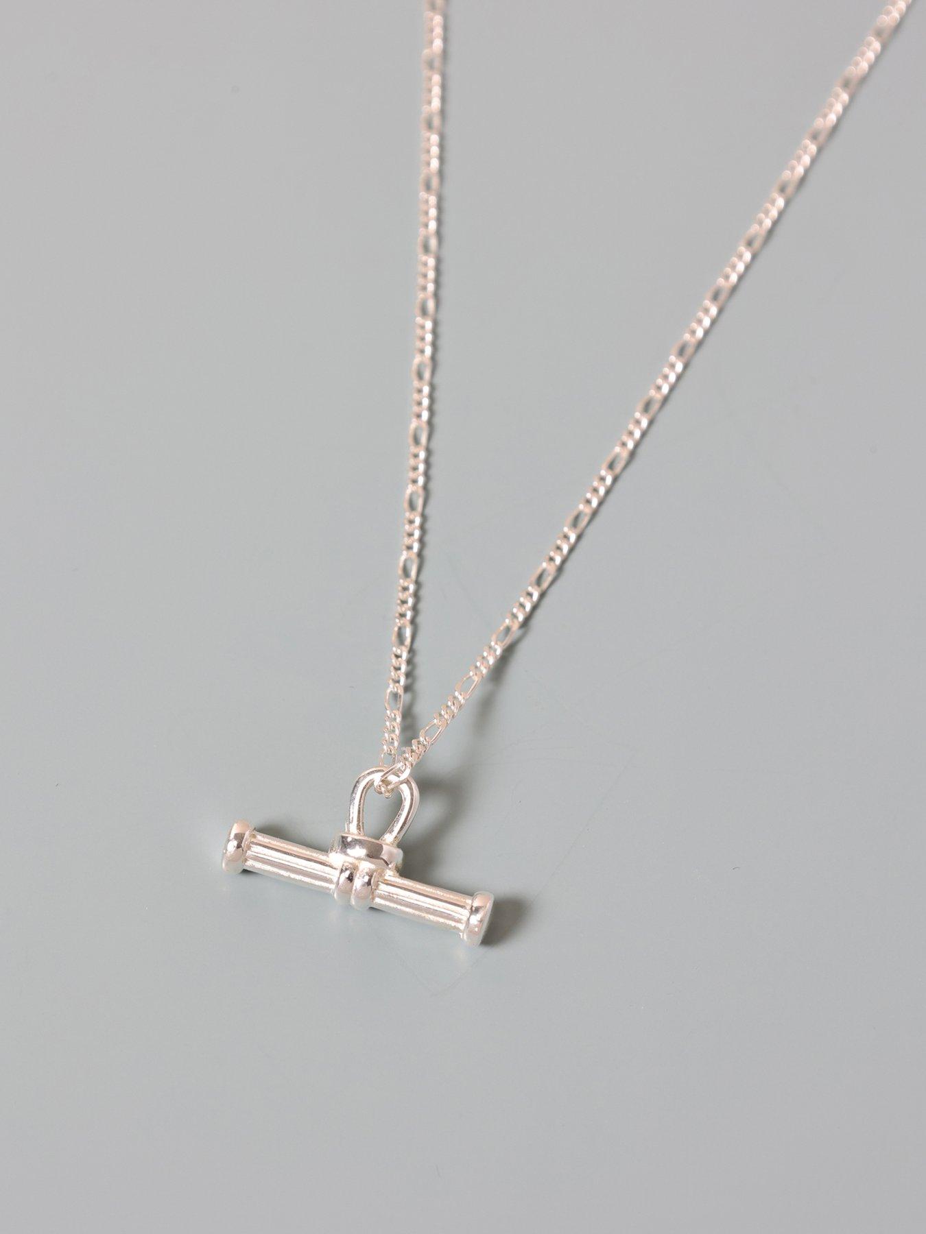 simply-silver-simply-silver-sterling-silver-925-polished-textured-t-bar-necklaceback