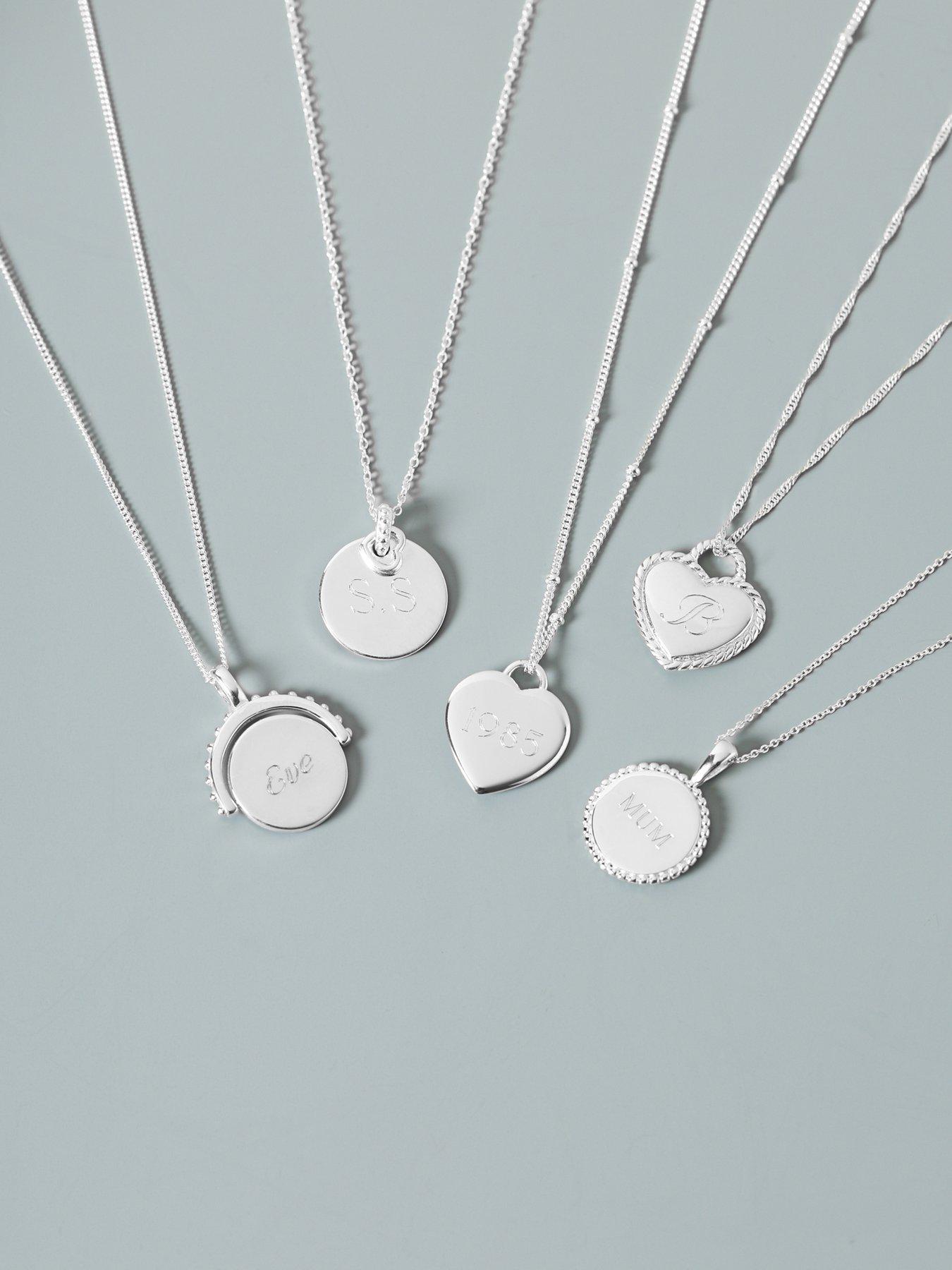 Image 3 of 3 of Simply Silver Simply Silver Sterling Silver 925 Polished Beaded Edge Spinner Pendant