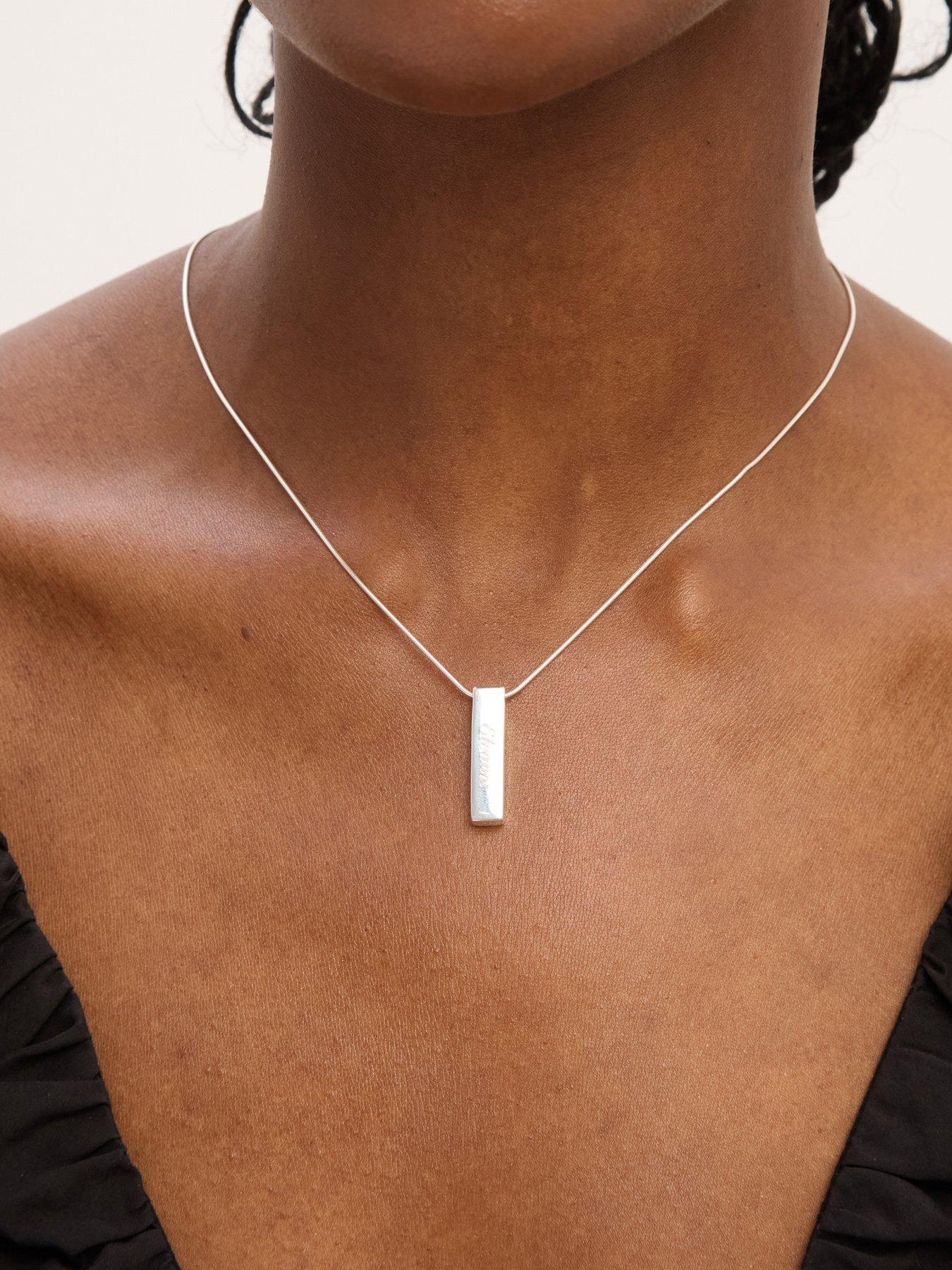 simply-silver-simply-silver-sterling-silver-925-polished-bar-pendantoutfit