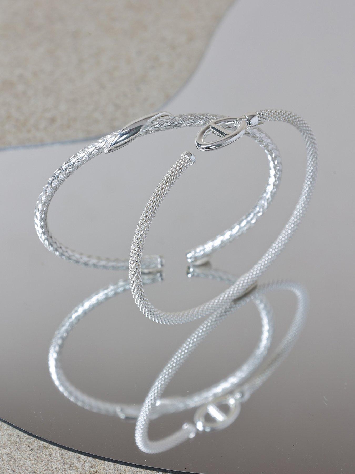 simply-silver-simply-silver-sterling-silver-925-textured-polished-cuffback