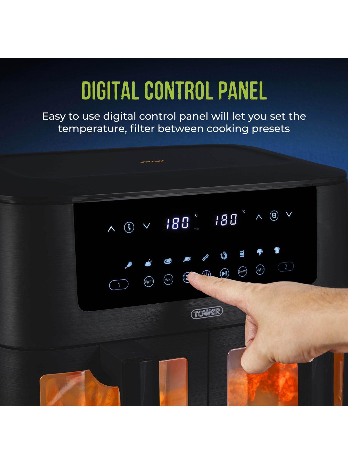 Image 4 of 7 of Tower T17151 Vortx Dual Basket Air Fryer - Black