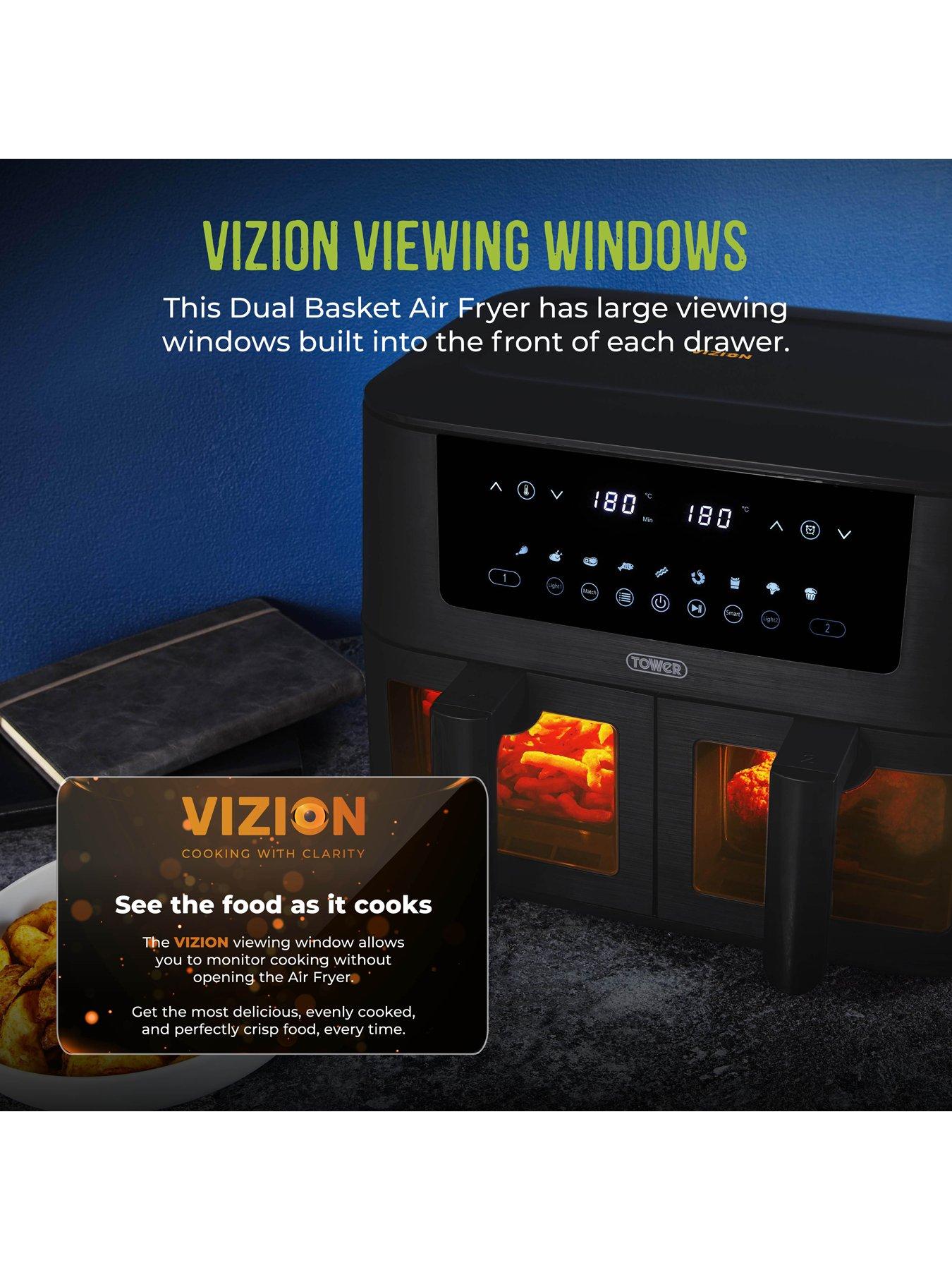 Image 6 of 7 of Tower T17151 Vortx Dual Basket Air Fryer - Black