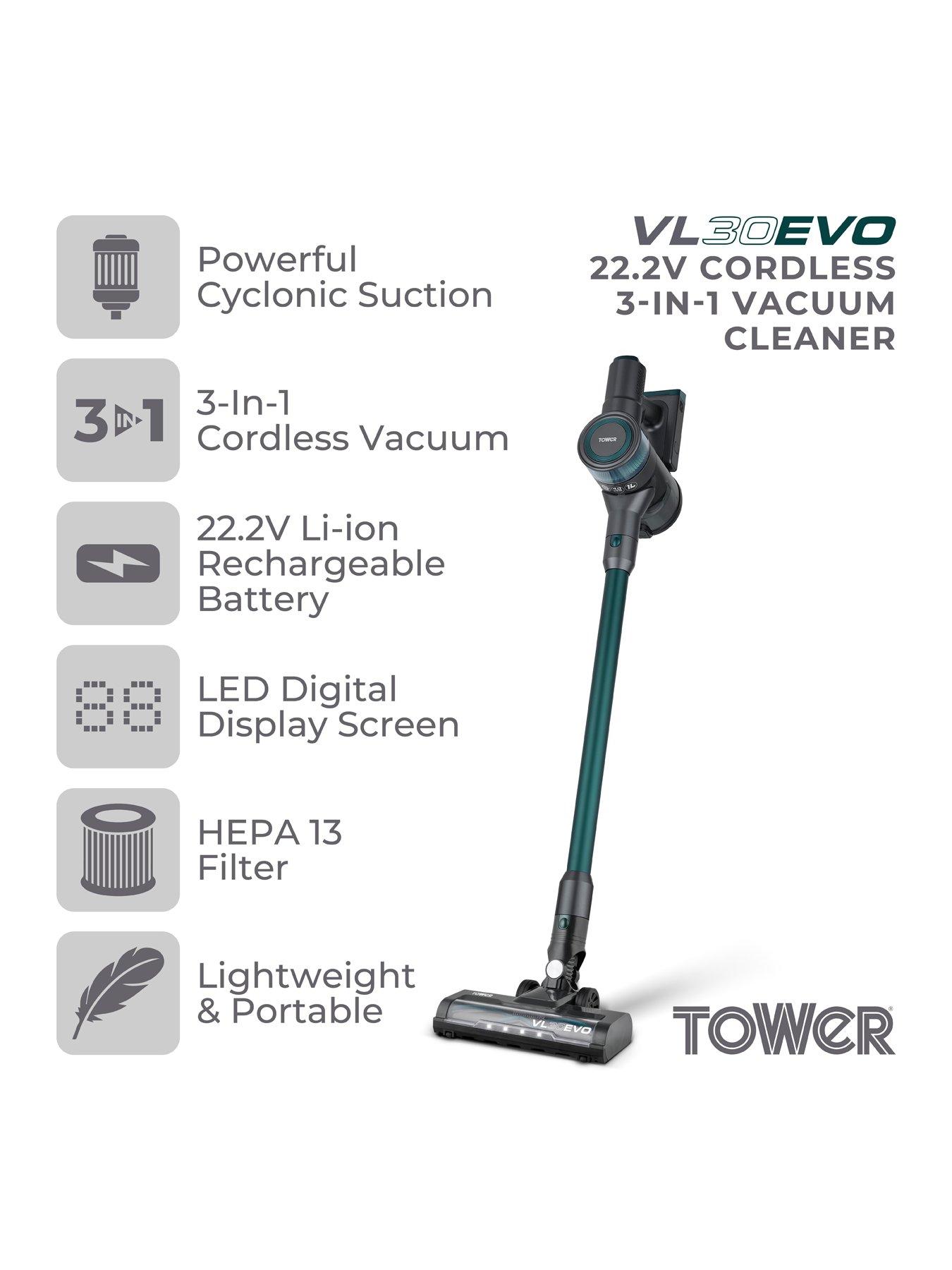 tower-t513013-vl30-evo-cordless-3-in-1-vacuum-cleaner-emerald-greenstillFront