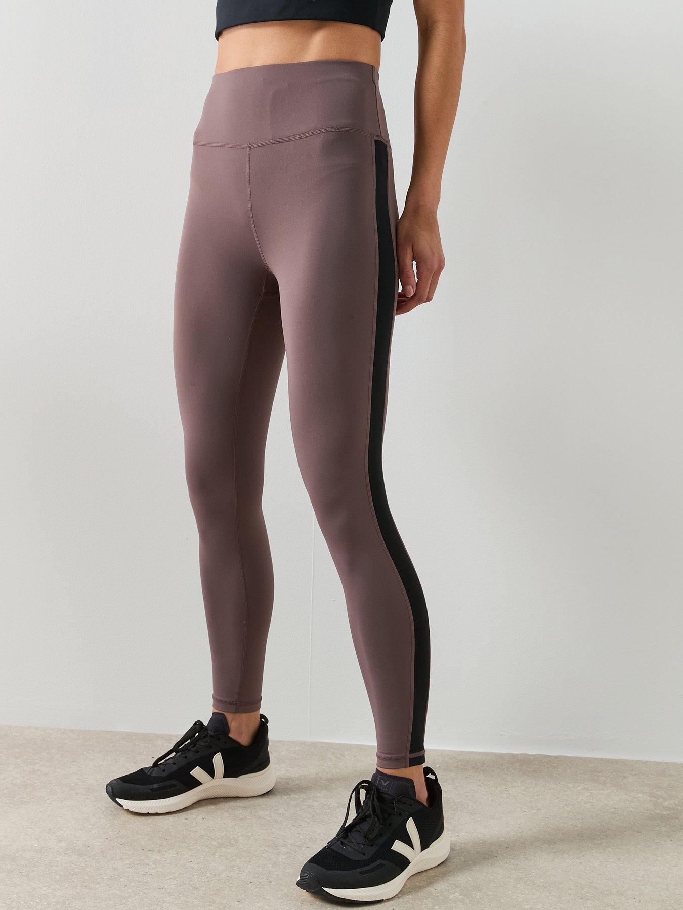 Sweaty Betty All Day 7/8 Side Stripe Legging - Brown
