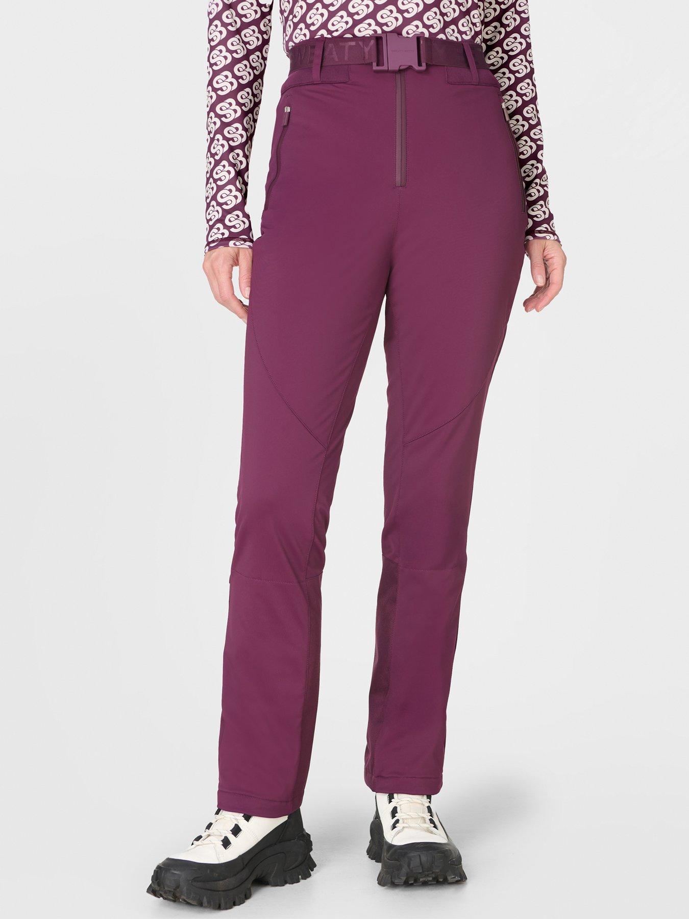 Sweaty Betty Power High Waist Sculpting Salopettes - Purple