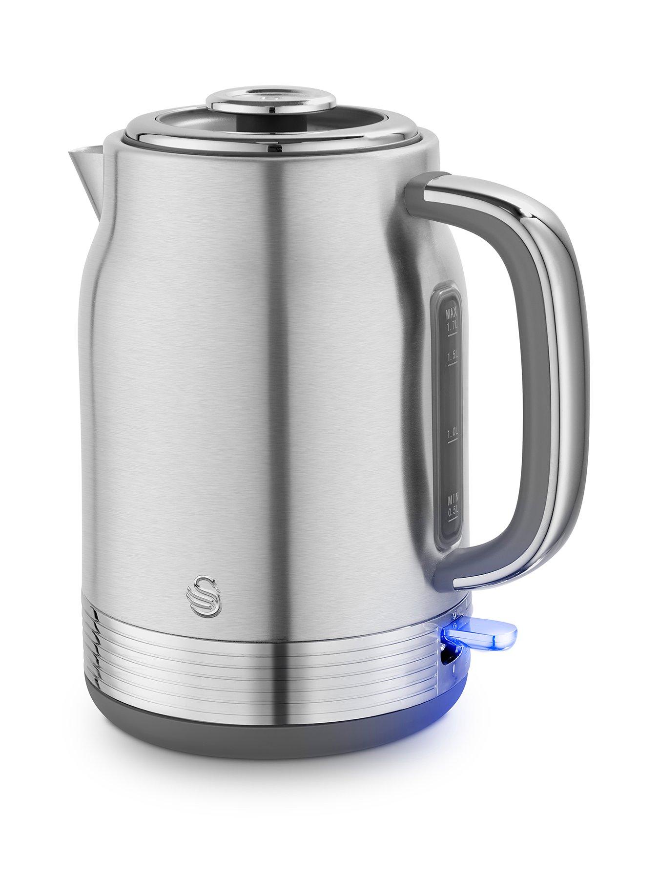 Swan SK19025SS Retro Revive 1.7L Jug Kettle - Stainless Steel