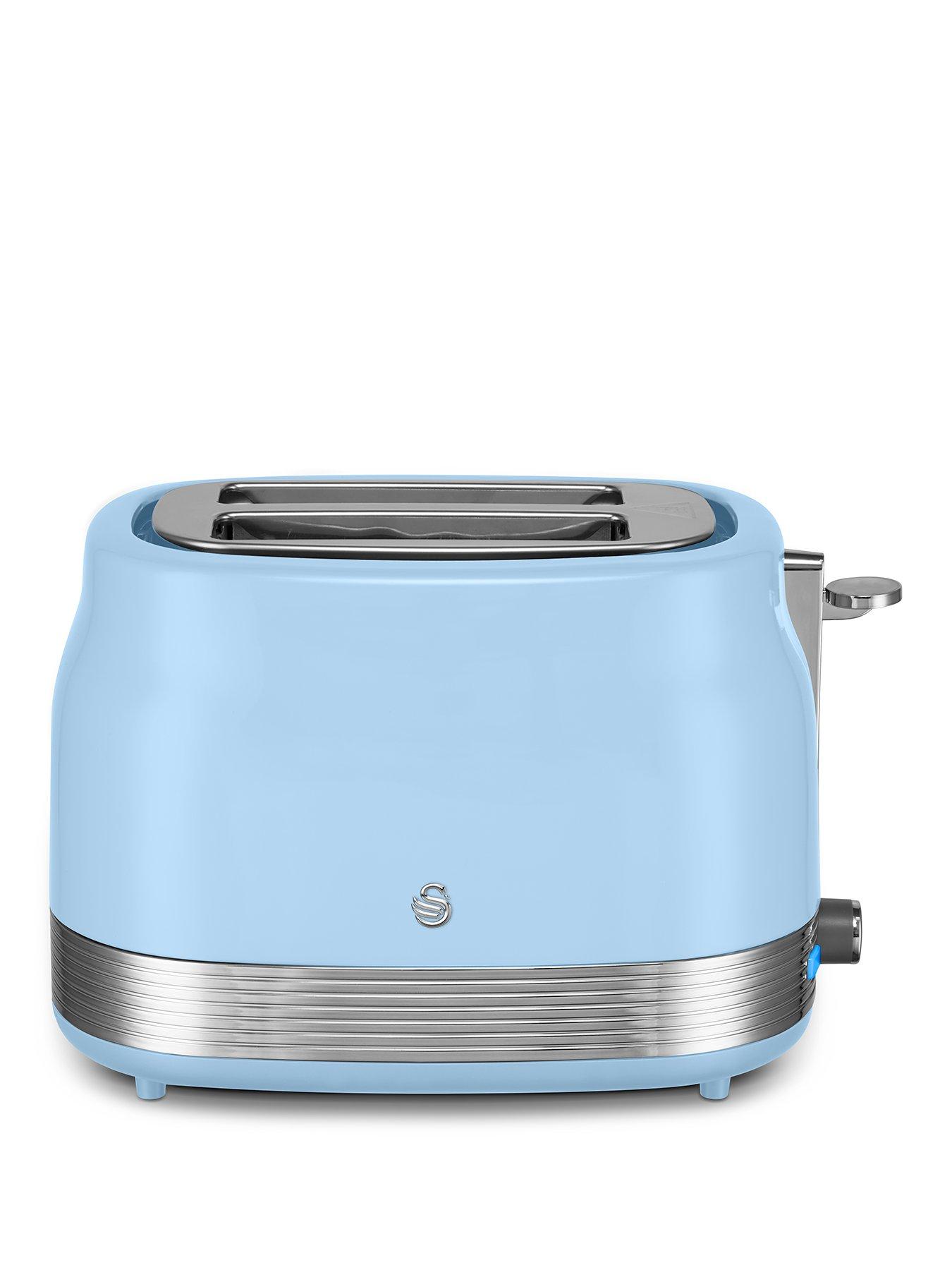 swan-st19028bl-retro-revive-2-slice-toaster-breeze-blue-amp-chrome