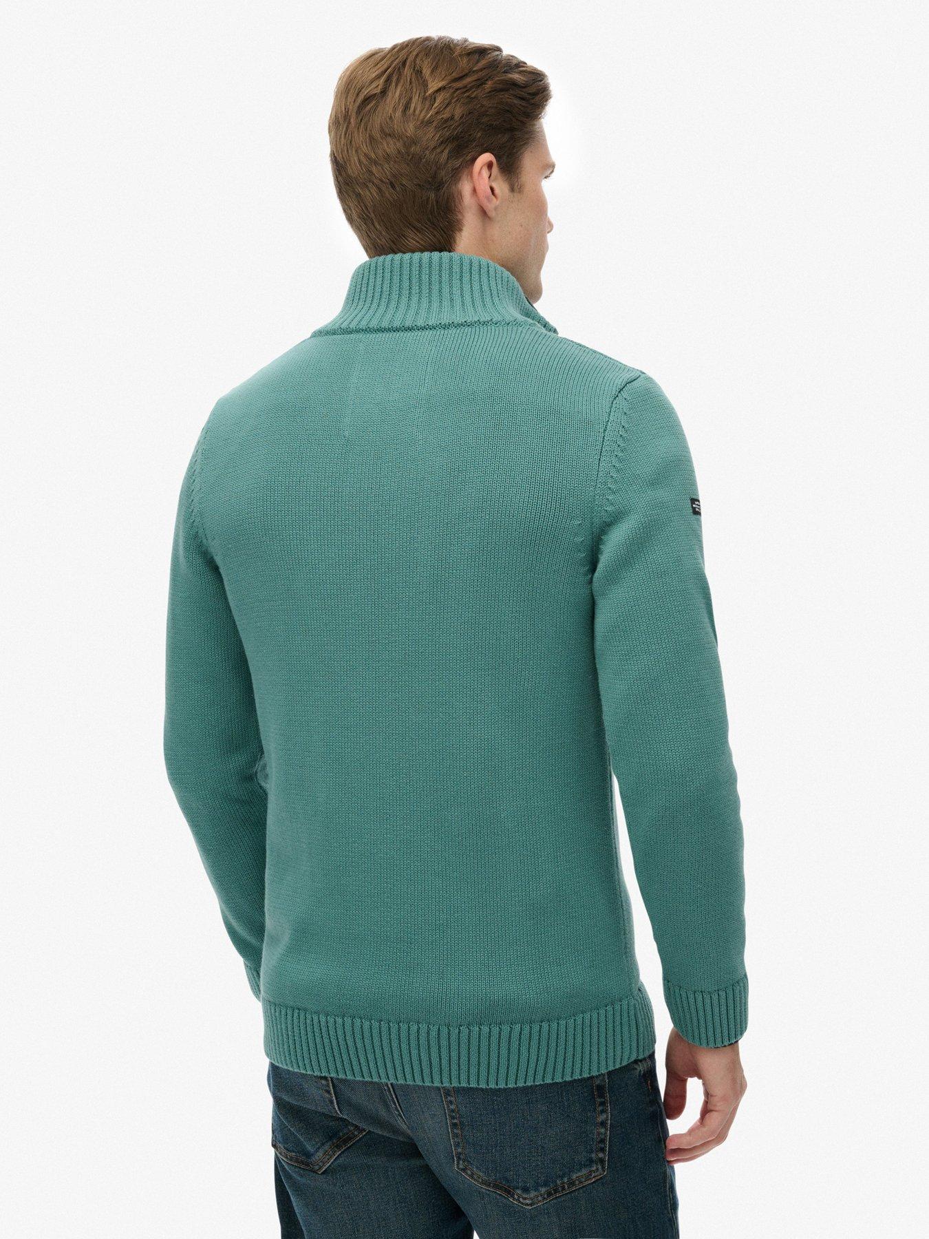 Image 2 of 5 of Superdry Superdry Cotton Half Zip Knitted Jumper