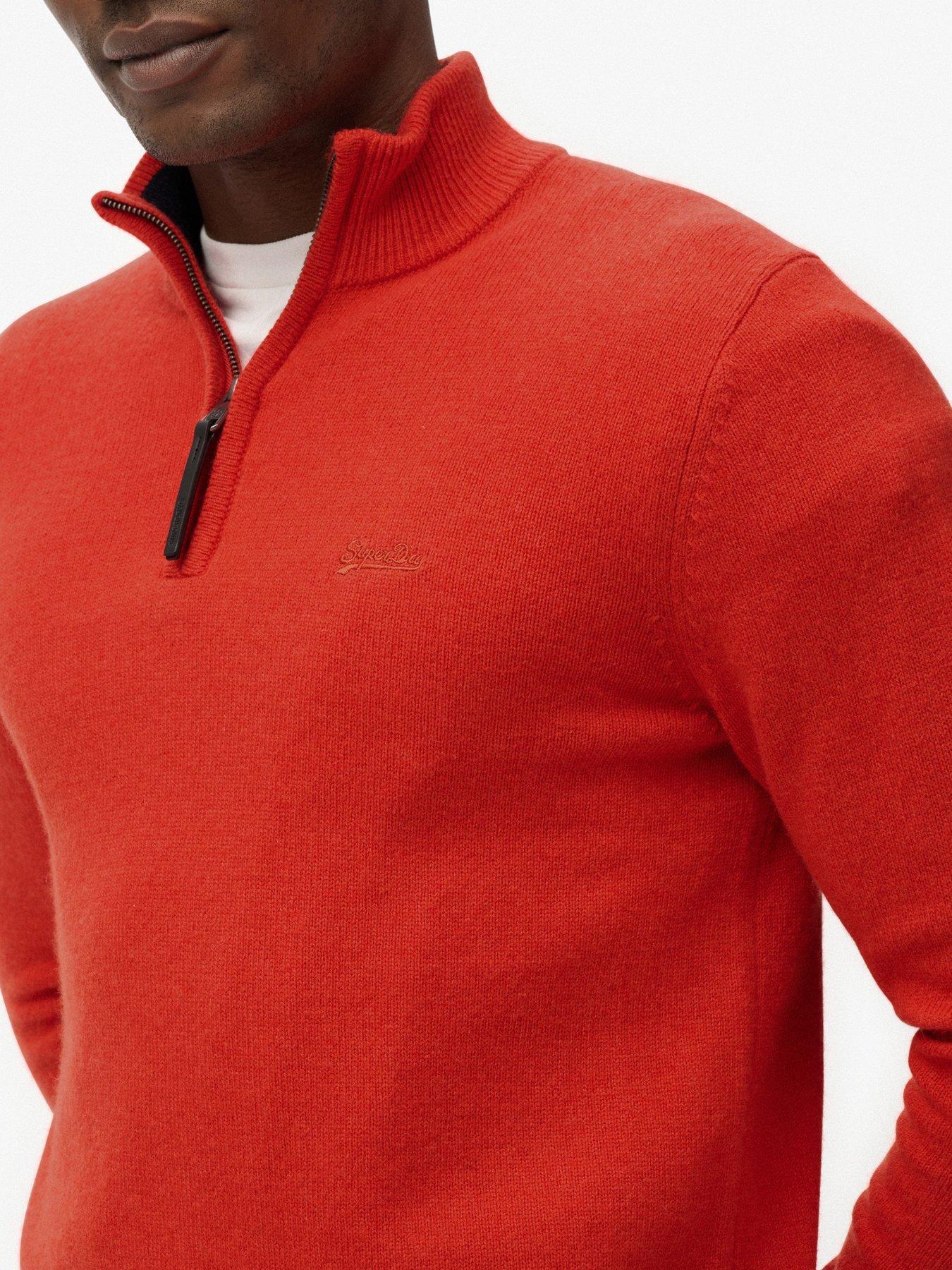 superdry-wool-blend-half-zip-knitted-jumper-reddetail