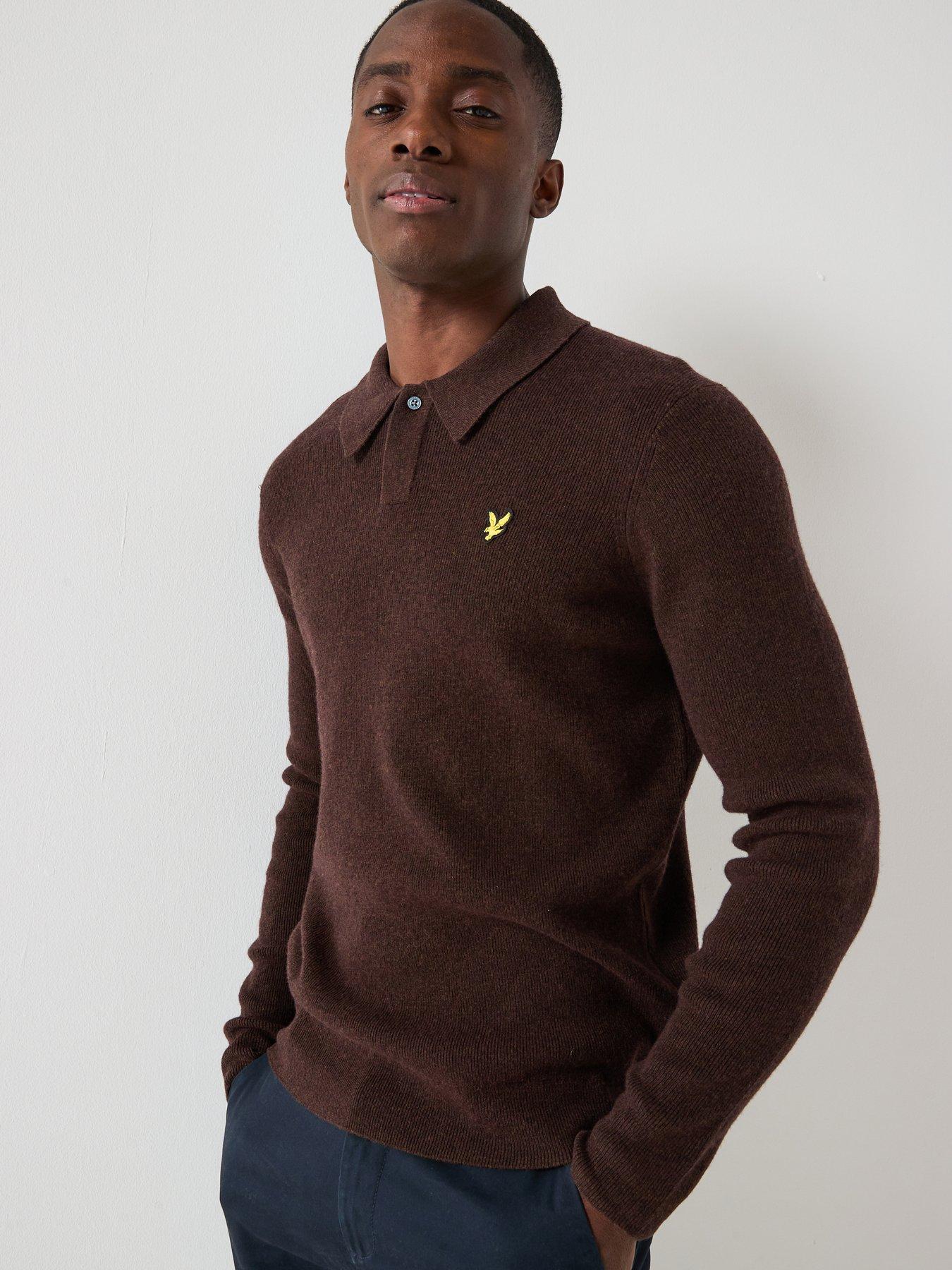 lyle-scott-lambswool-blend-rugby-jumper-brown