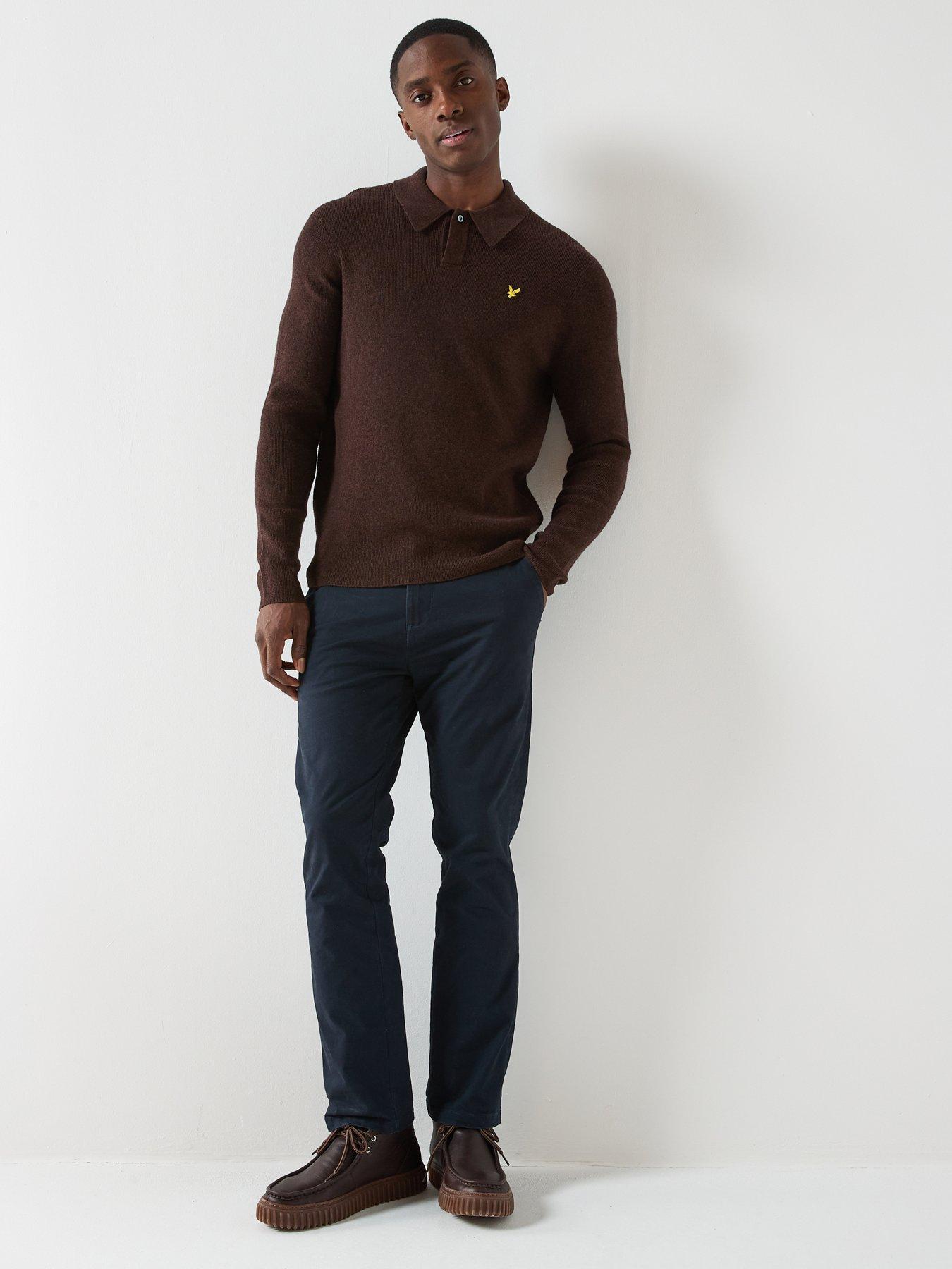lyle-scott-lambswool-blend-rugby-jumper-browndetail