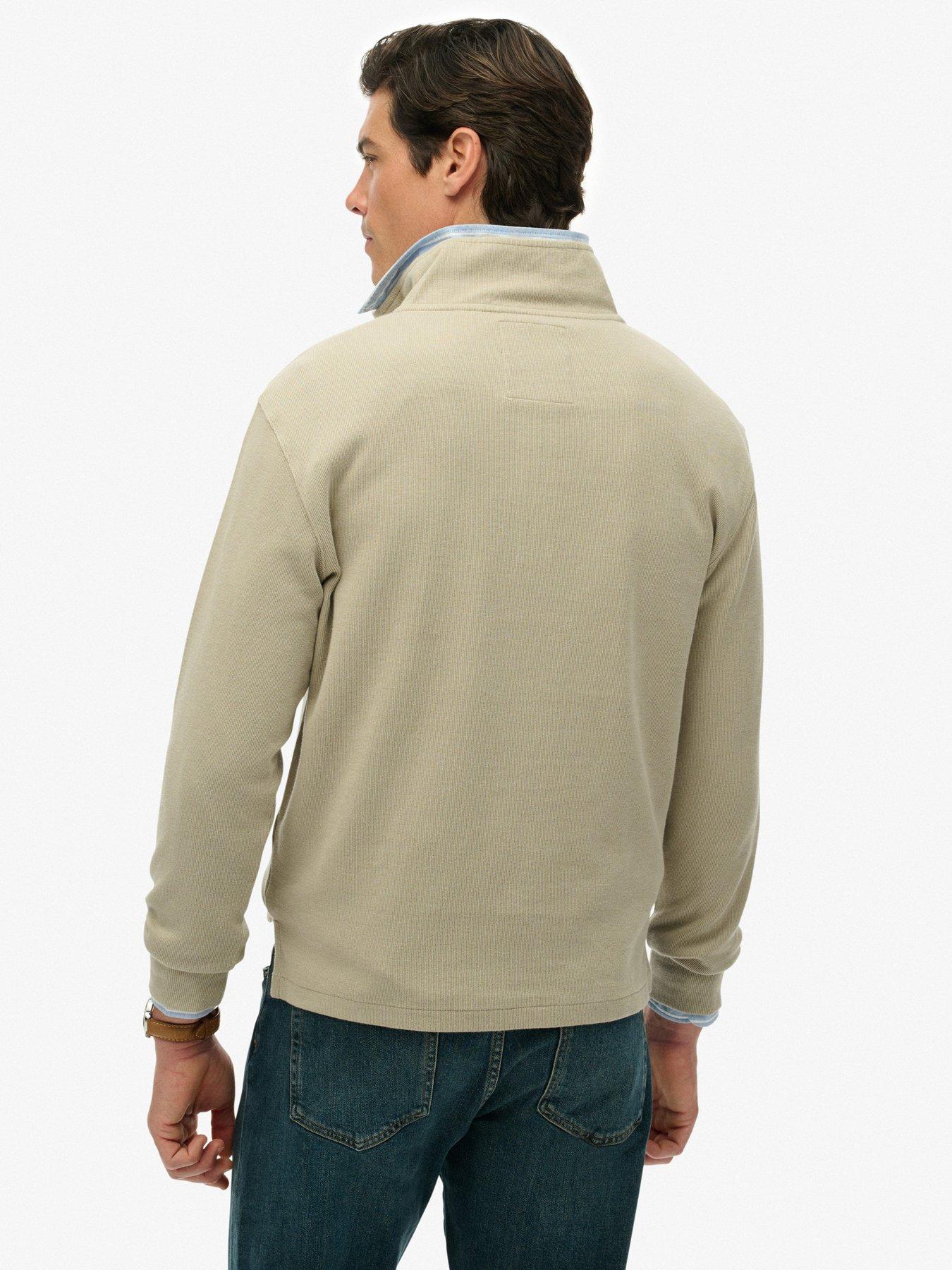 superdry-rib-half-zip-sweat-creamstillFront
