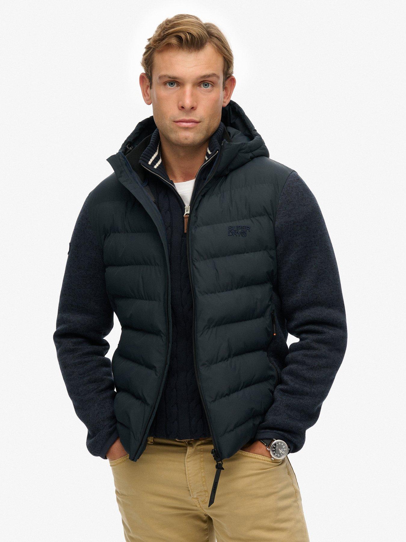 Superdry Hooded Storm Hybrid Jacket - Black
