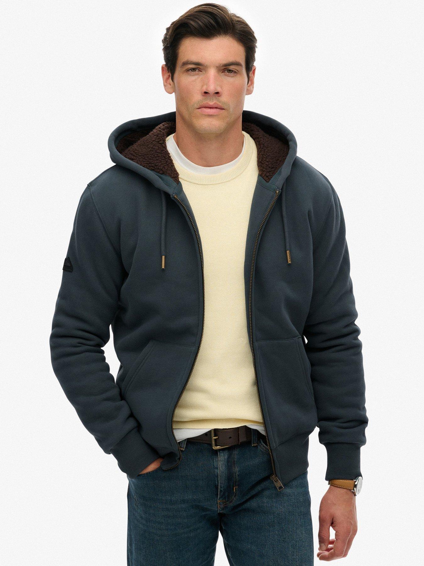 superdry-borg-lined-hoodie-navyfront