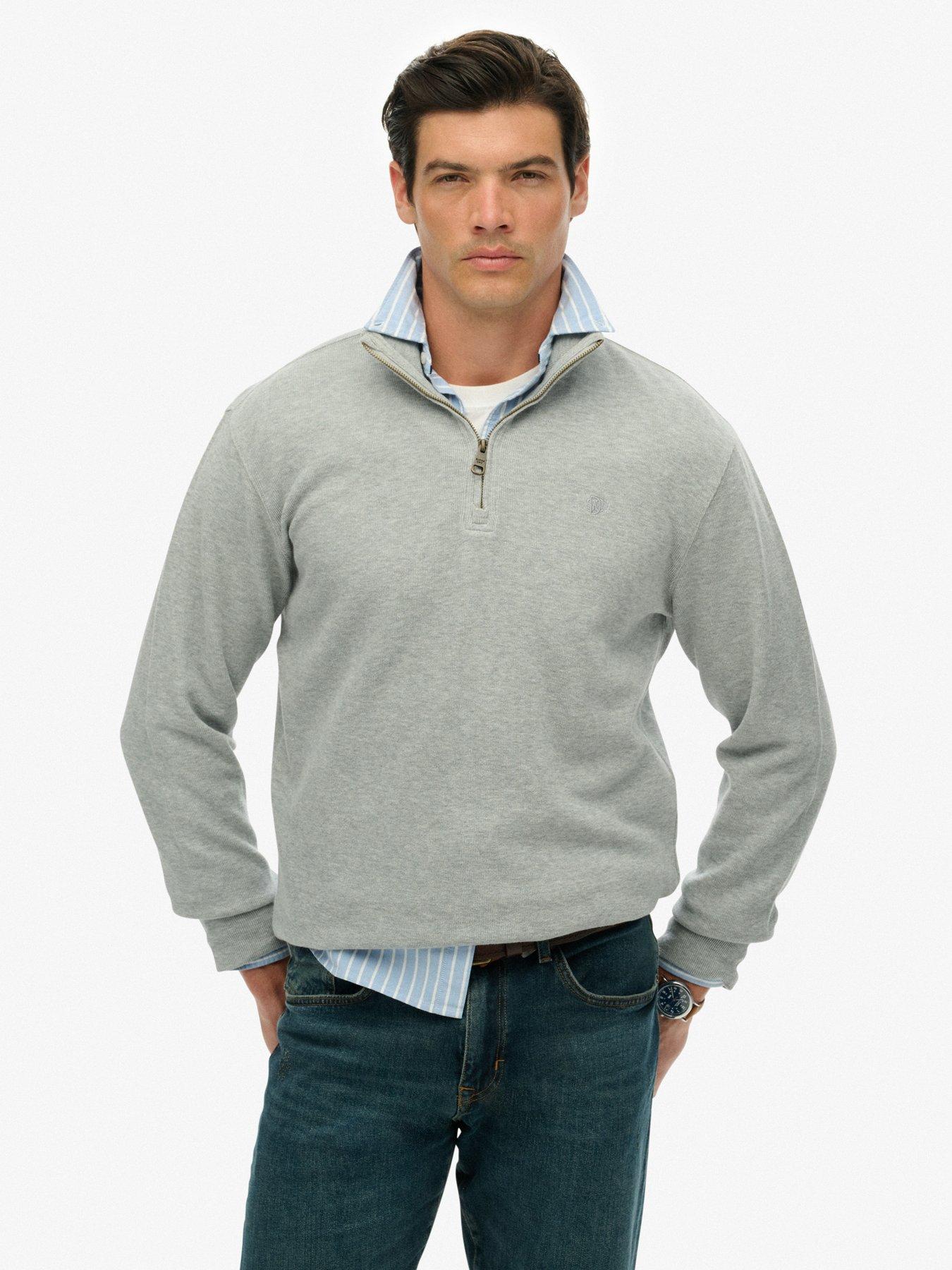 superdry-rib-half-zip-sweat-grey