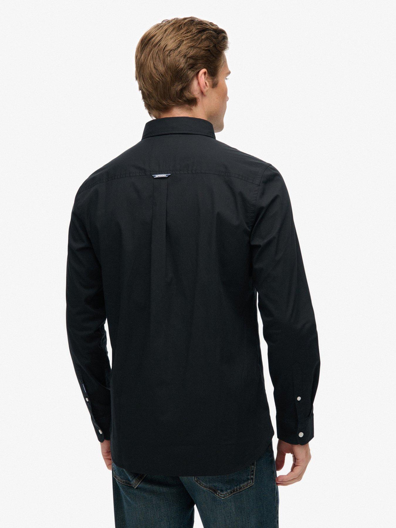 superdry-essentials-tailored-long-sleeve-shirt-blackstillFront